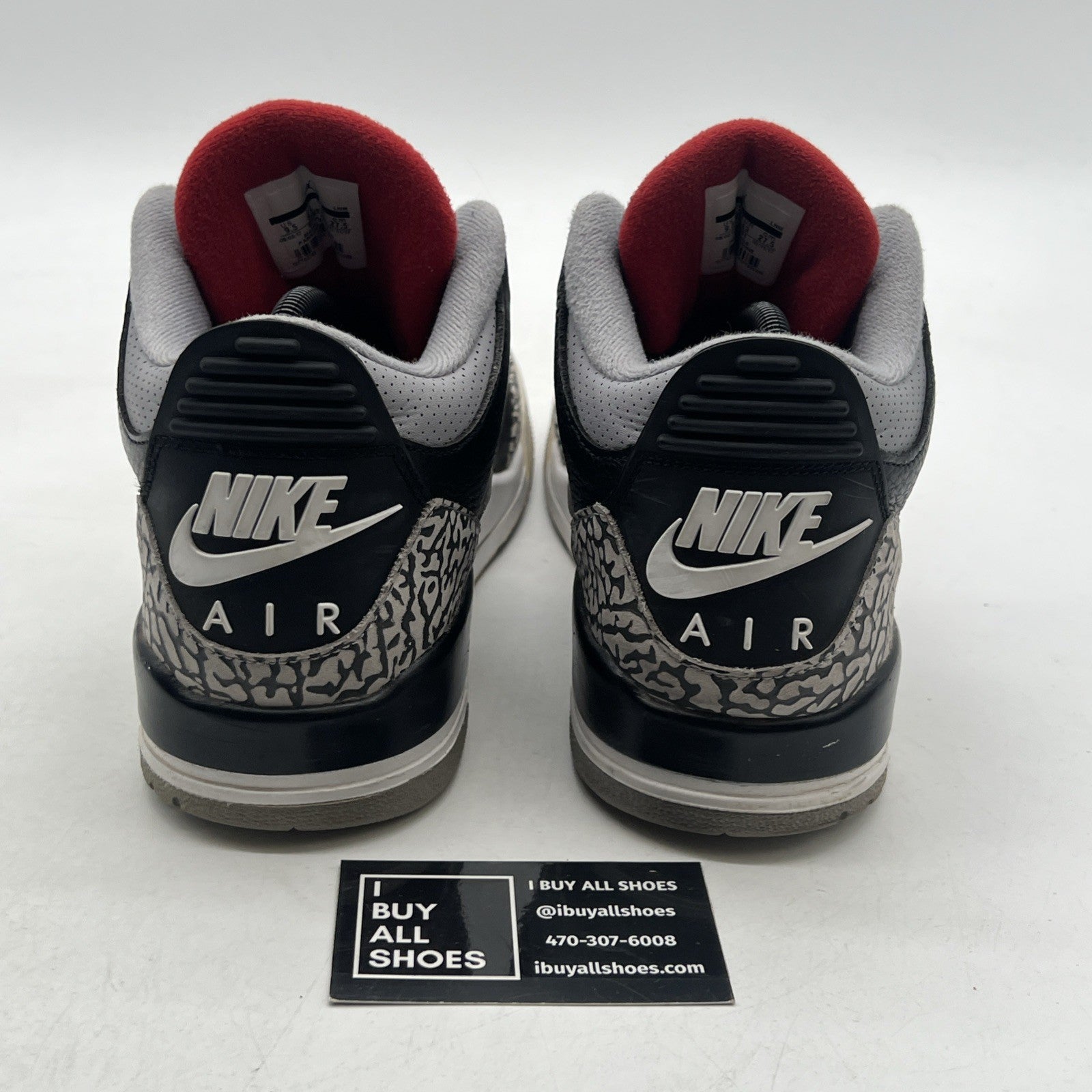 Size 9.5 - Air Jordan 3 Retro OG Mid Black Cement (854262-001)