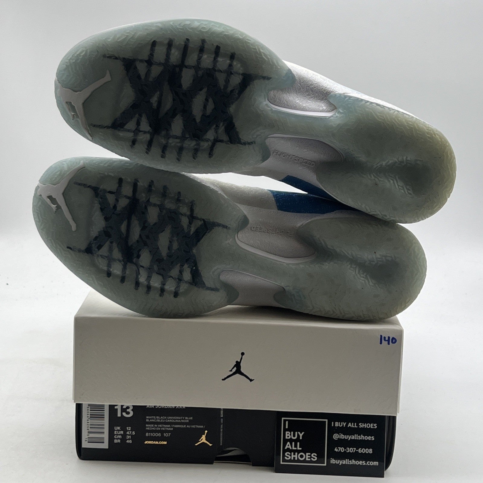 Size 13 - Air Jordan 30 UNC - (811006-107)