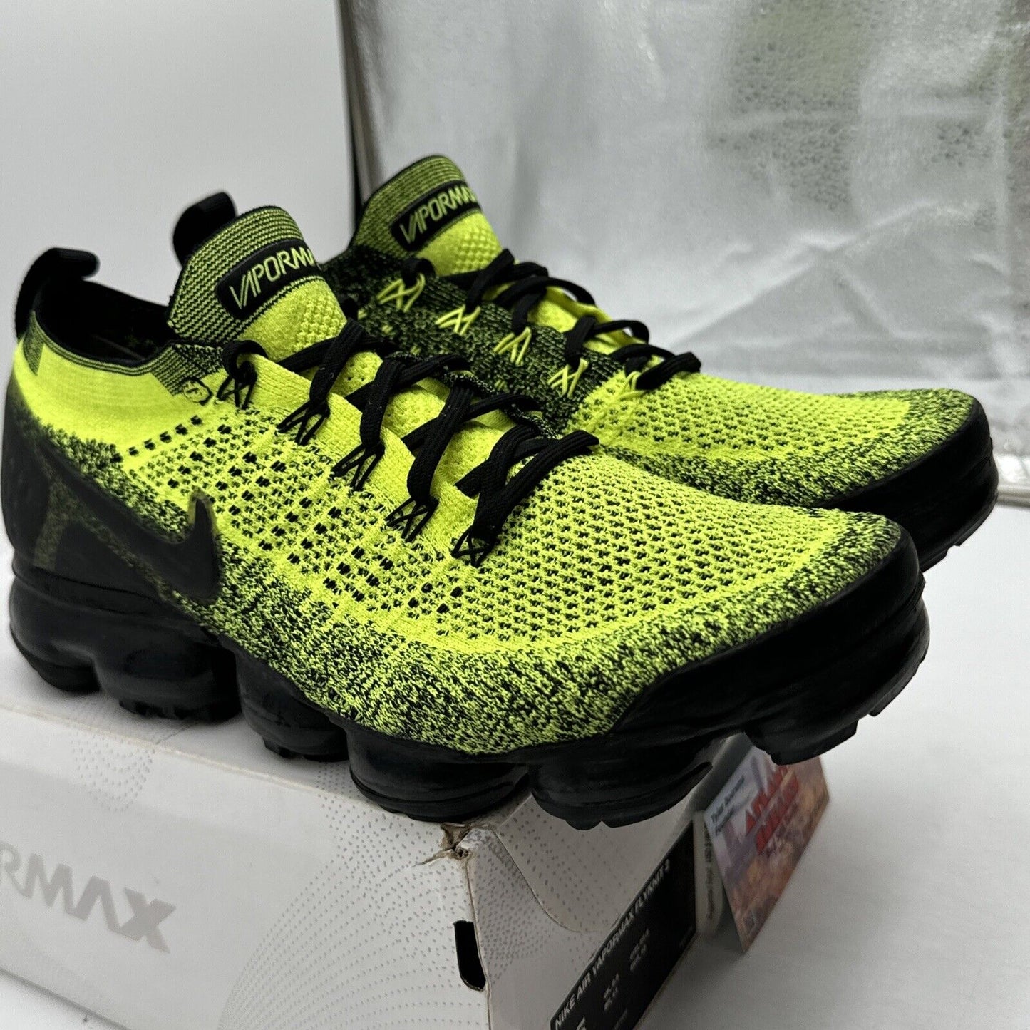 Size 9.5 - Nike Air VaporMax Flyknit 2 Volt 2019