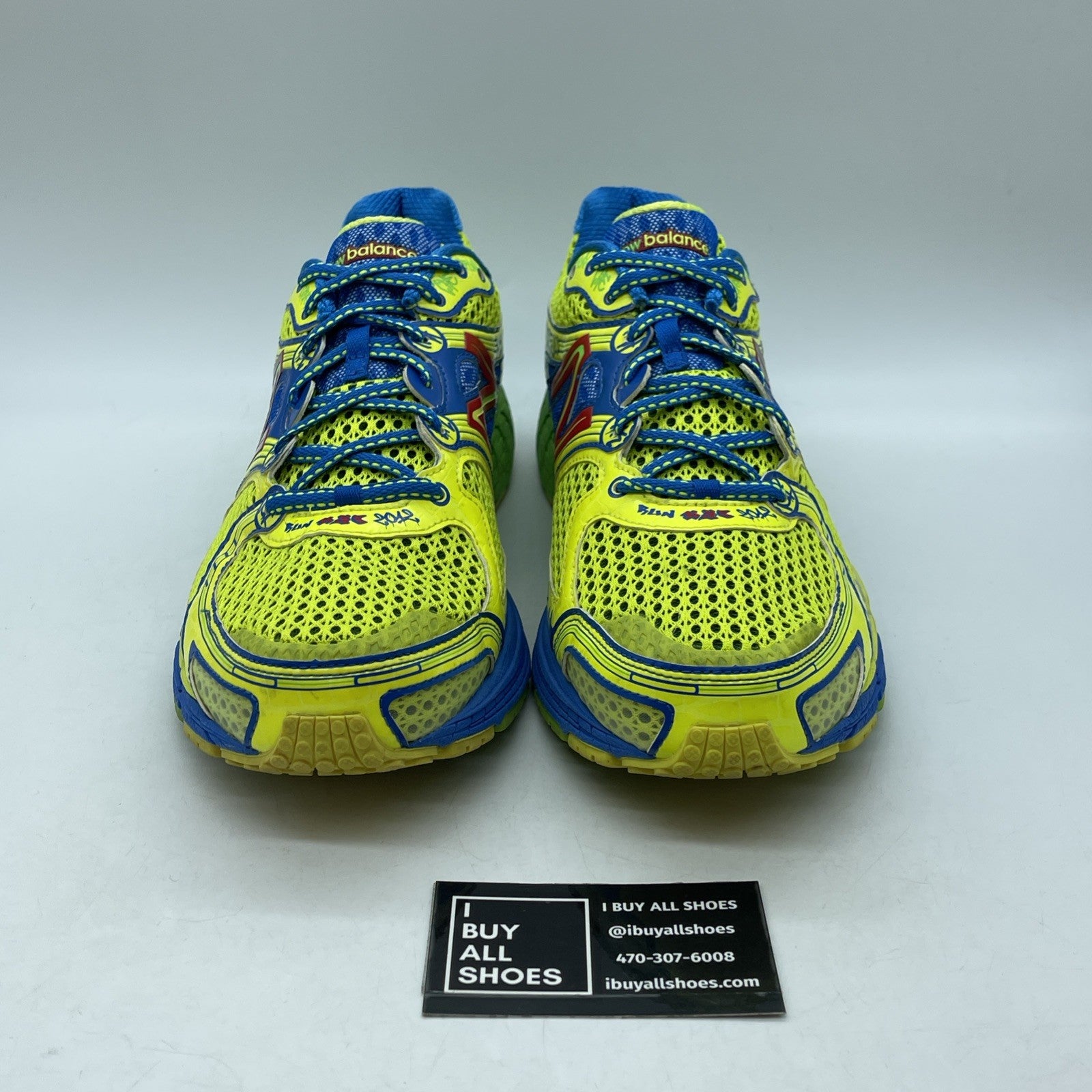 Size 12.5 - NYC Marathon New Balance - Blue Red Suede (M860NYC3)
