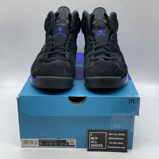 Size 9.5 - Air Jordan 6 Retro Aqua Black Purple Suede (CT8529-004)
