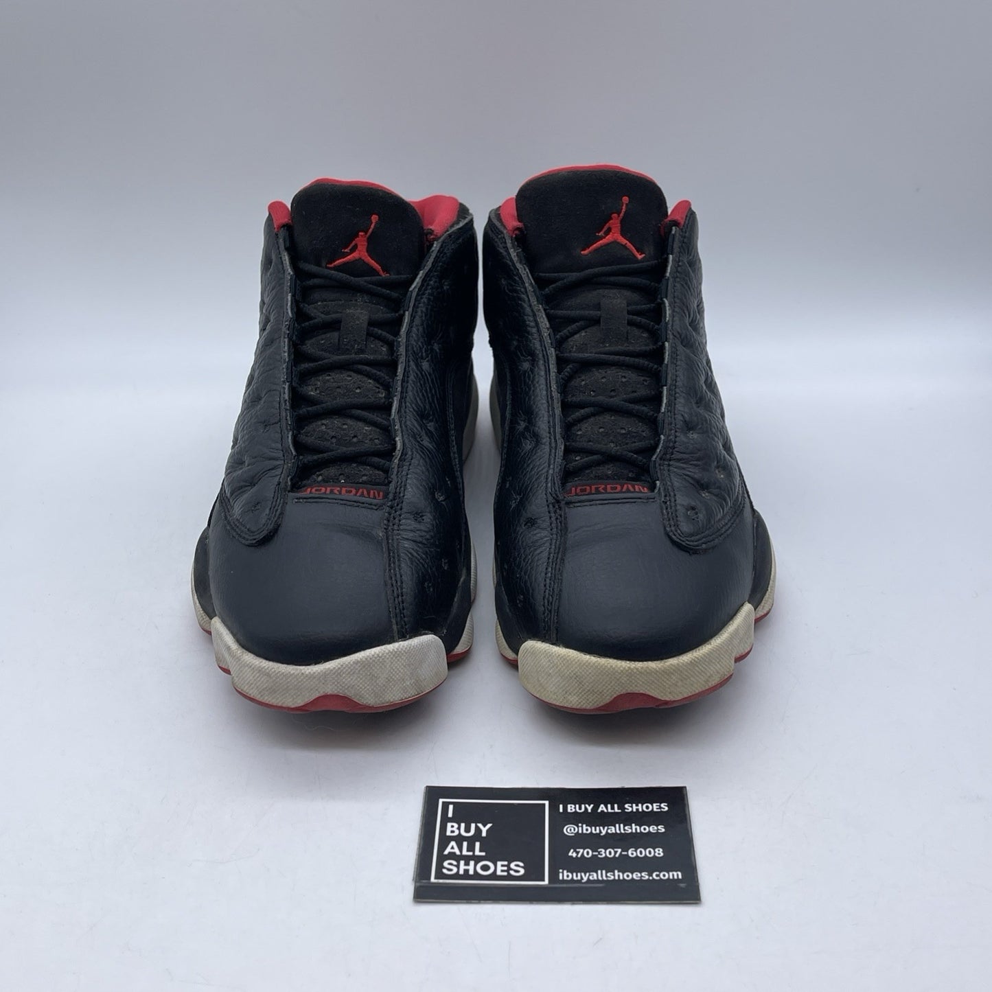 Size 10.5 - Air Jordan 13 Retro Low Bred Black (310810-027)