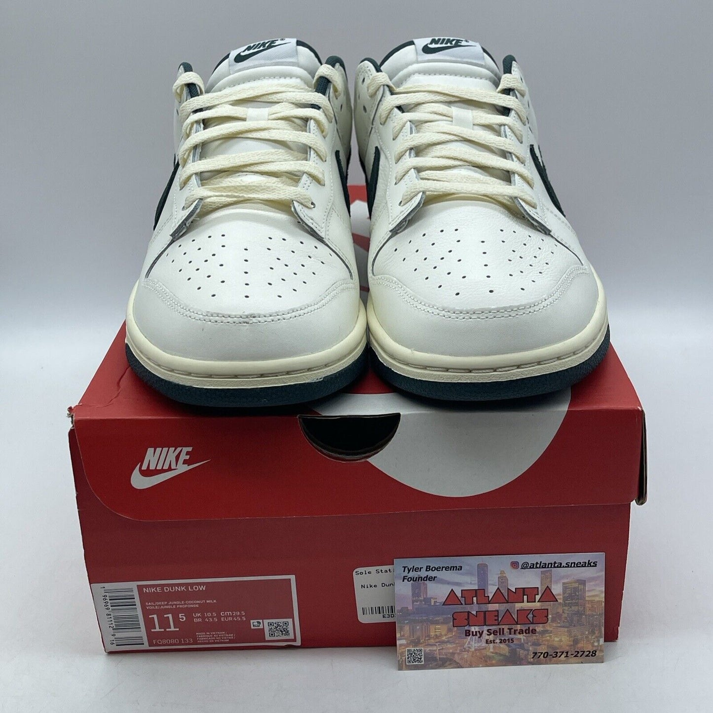 Size 11.5 - Nike Dunk Low Athletic Department - Deep Jungle Suede (FQ8080-133)