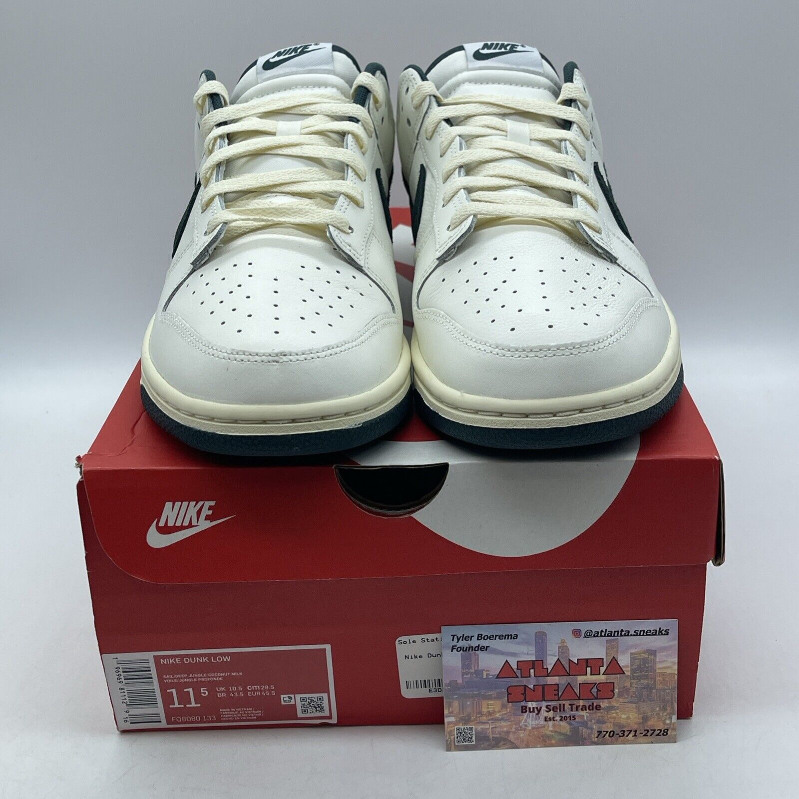 Size 11.5 - Nike Dunk Low Athletic Department - Deep Jungle Suede (FQ8080-133)
