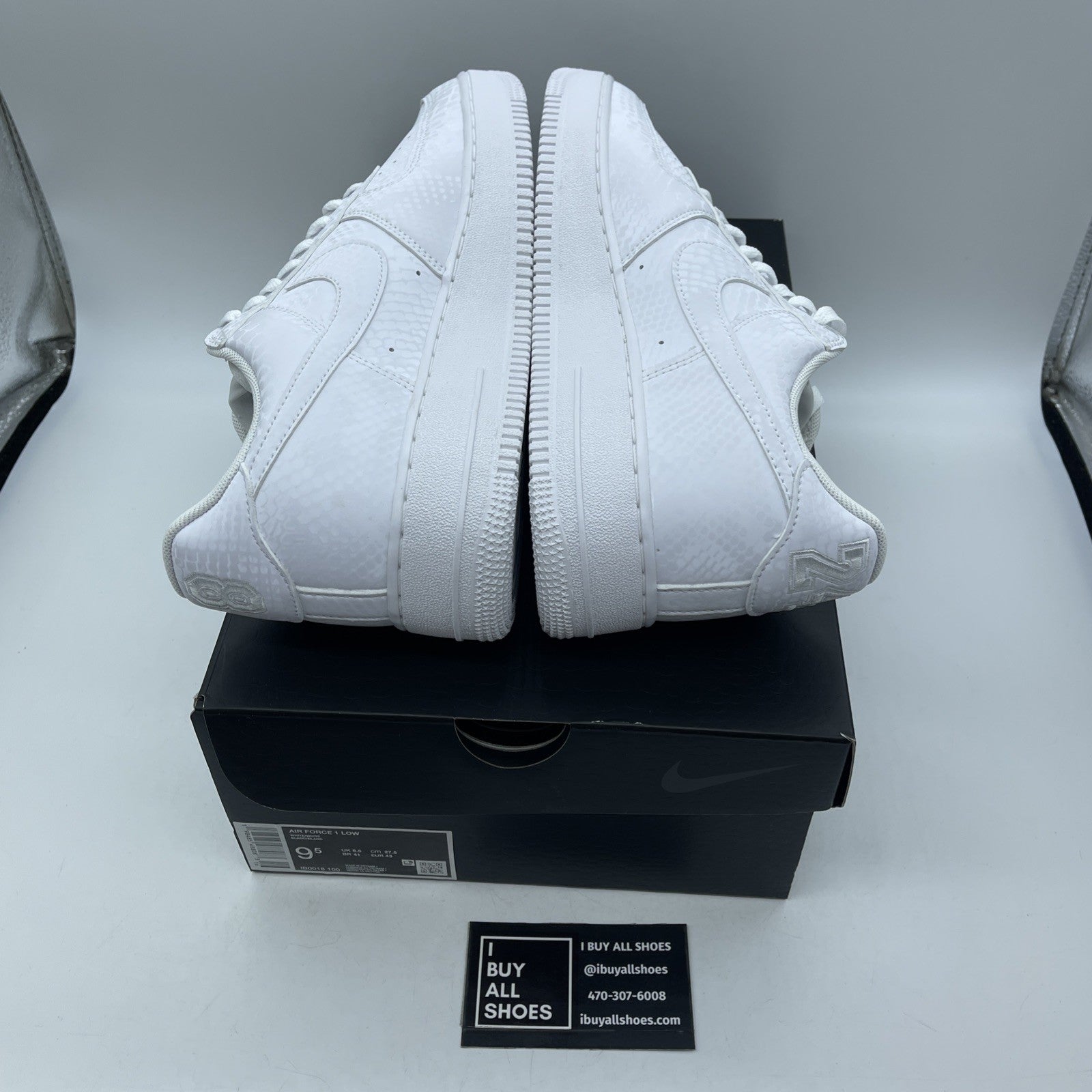 Size 9.5 - Nike Kobe Bryant x Air Force 1 Low Forever White (IB0018-100)