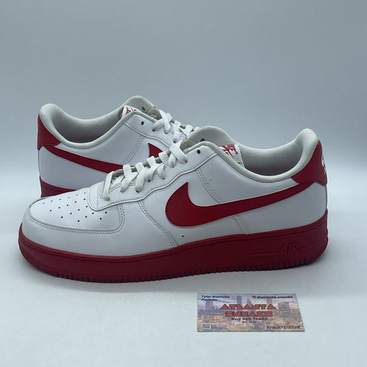 Size 12 - Nike Air Force 1 Low White Red Sole Leather (CK7663-102)