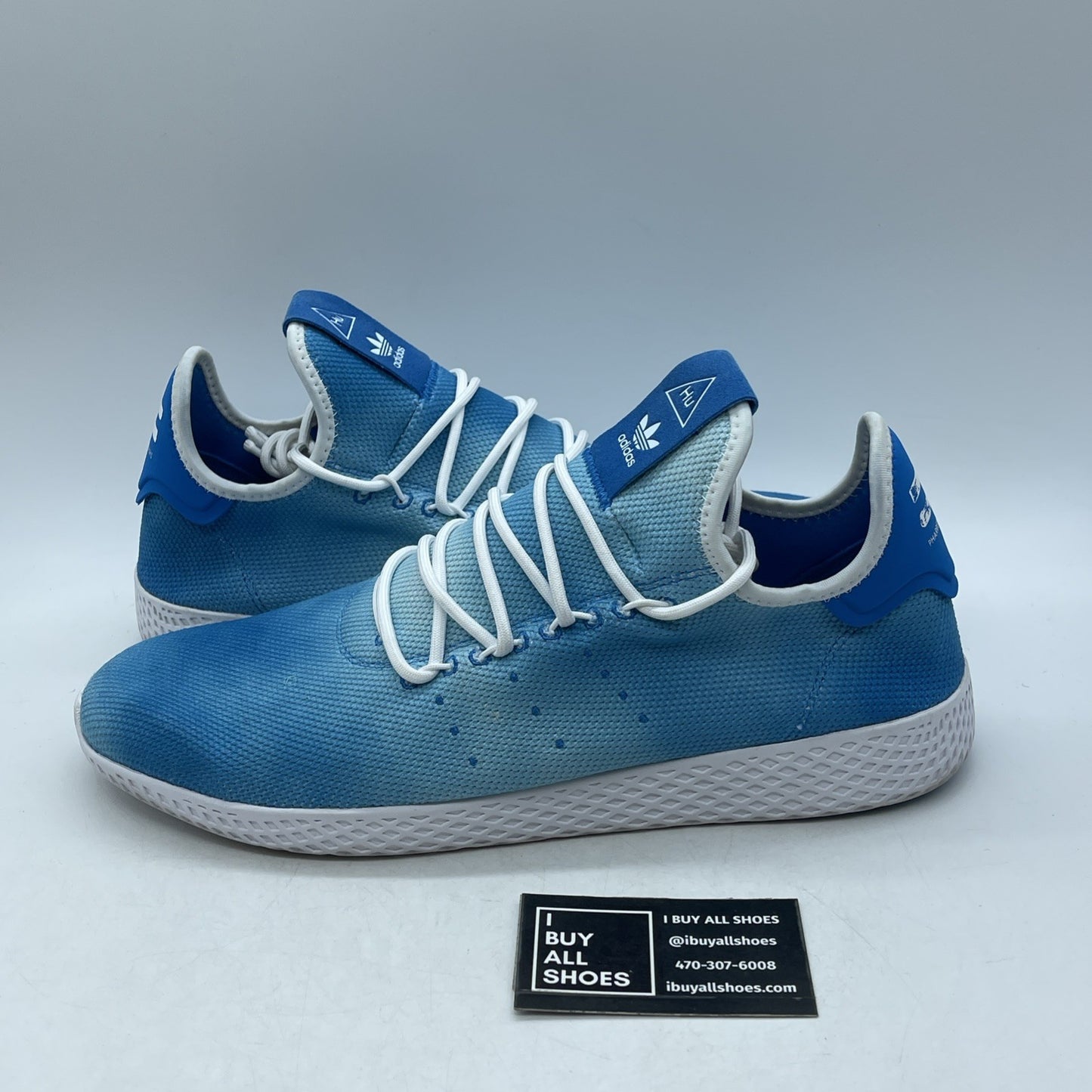 Size 14 - adidas Pharrell x Tennis Hu Holi Bright Blue (DA9618)