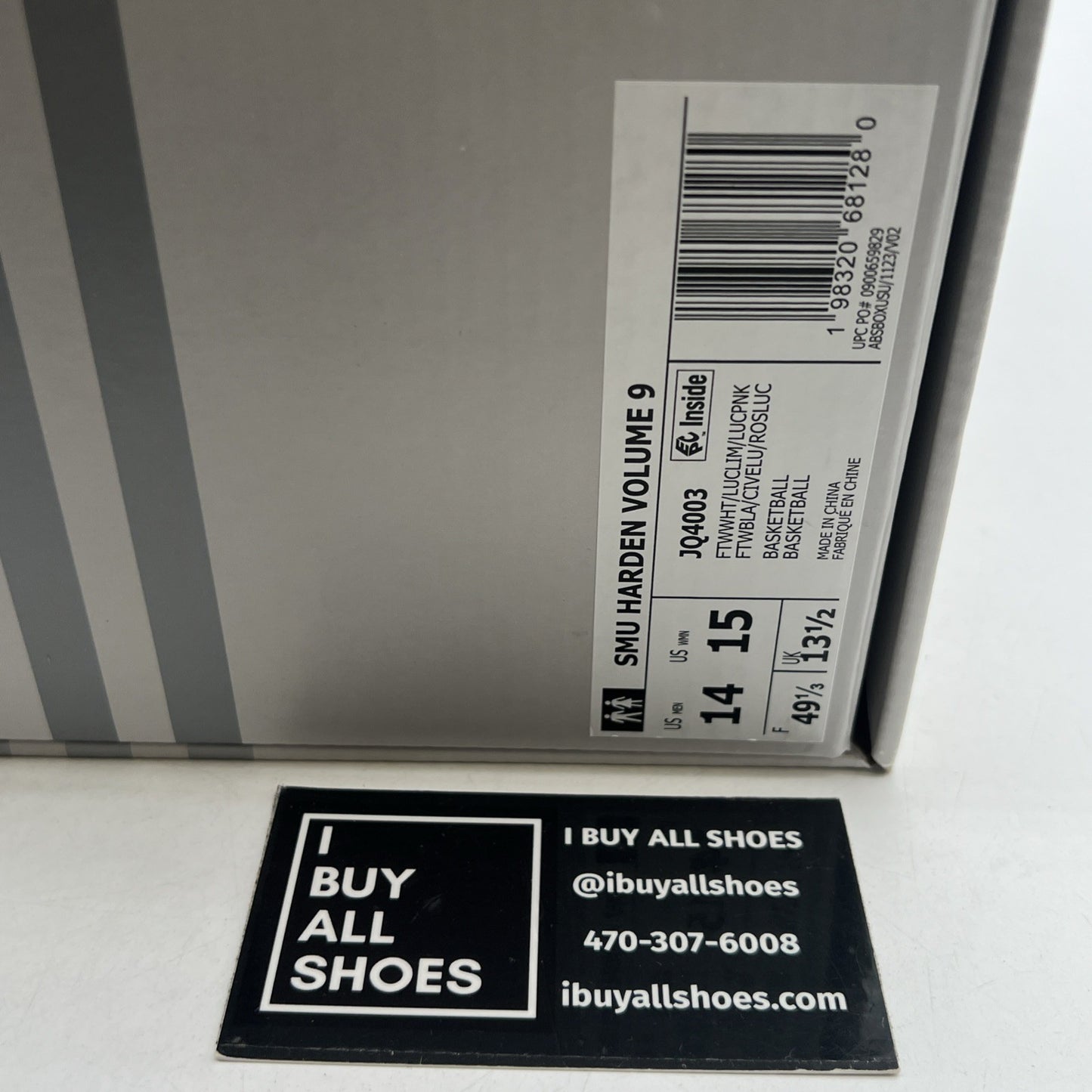 Size 14 - adidas Jalen Williams x Harden Vol. 9 White Lucid Lime Pink (JQ4003)
