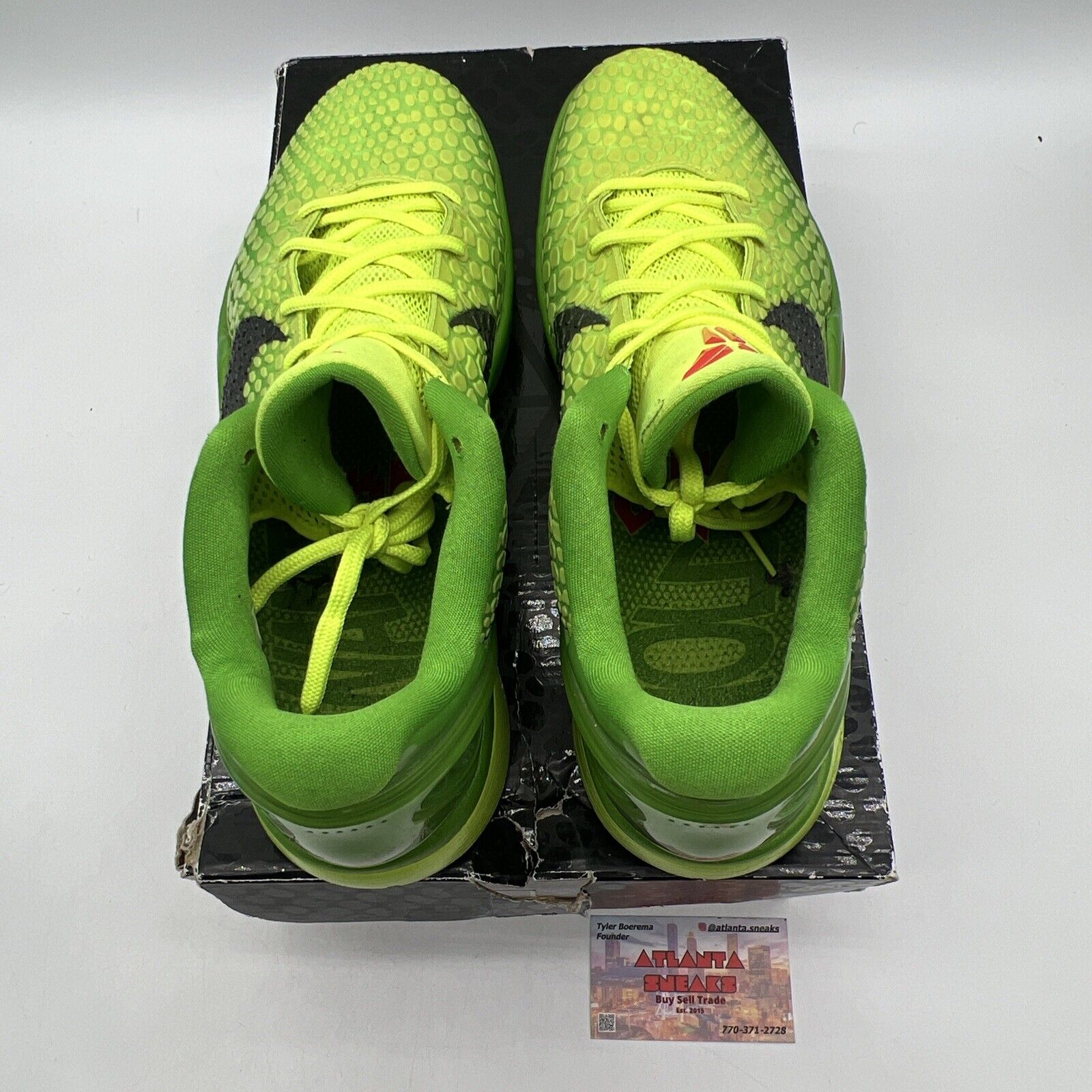 Size 13 - Nike Zoom Kobe 6 2010 Grinch Black Red (429659-701)