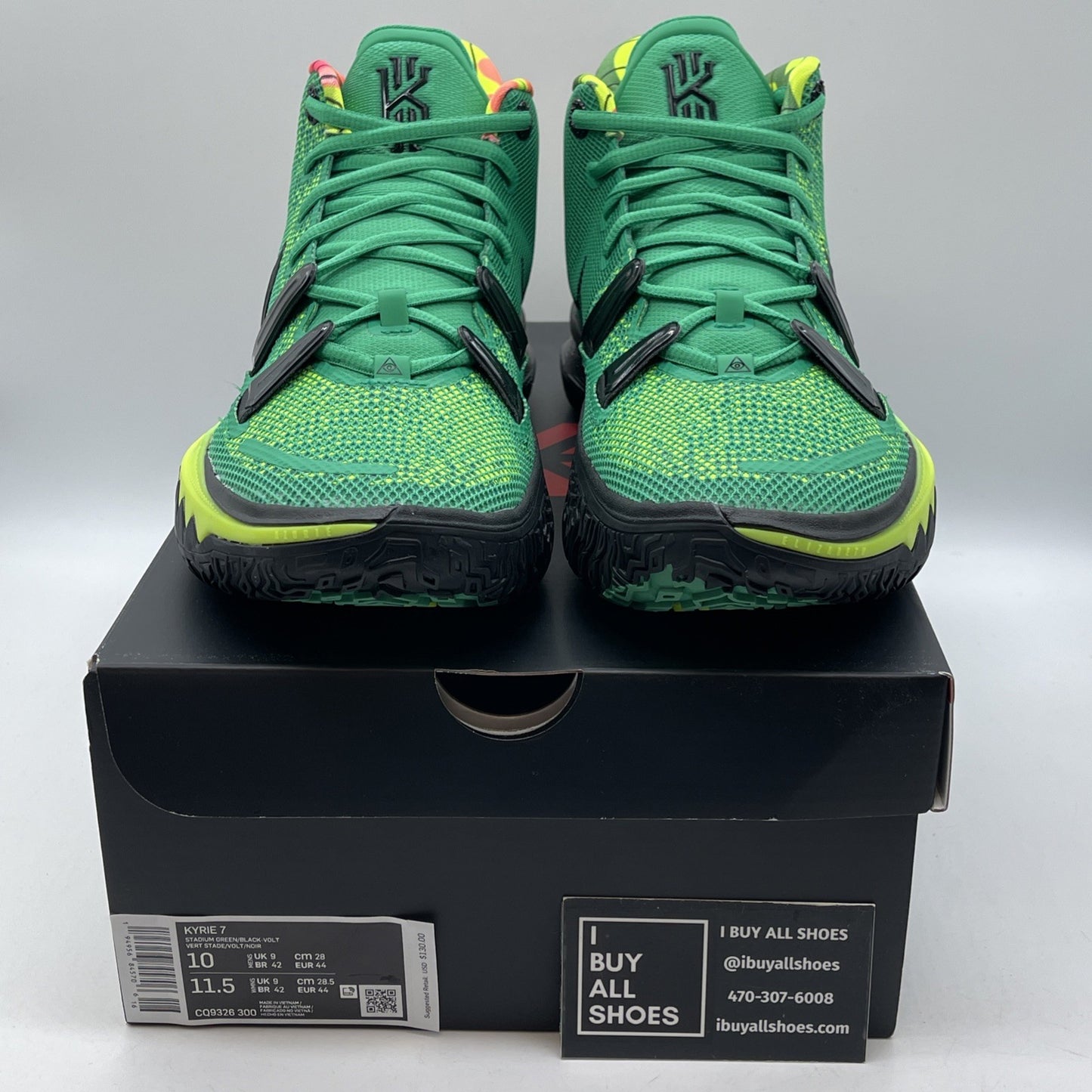 Size 10 - Nike Kyrie 7 Ky-D Weatherman Green Black Suede Leather (CQ9326-300)