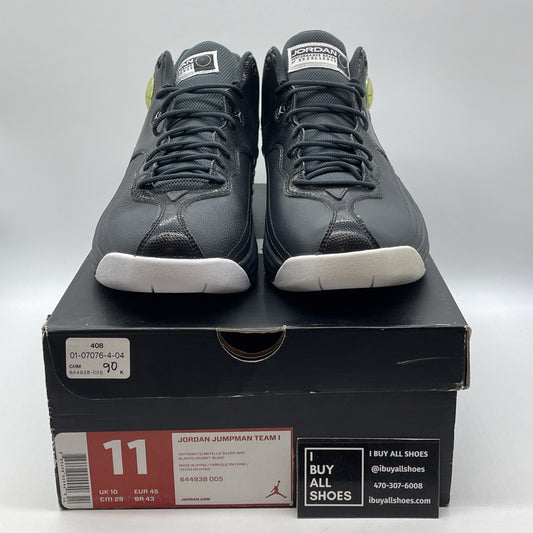Size 11 - Jordan Jumpman Team 1 Anthracite Black Suede Leather (644938-005)