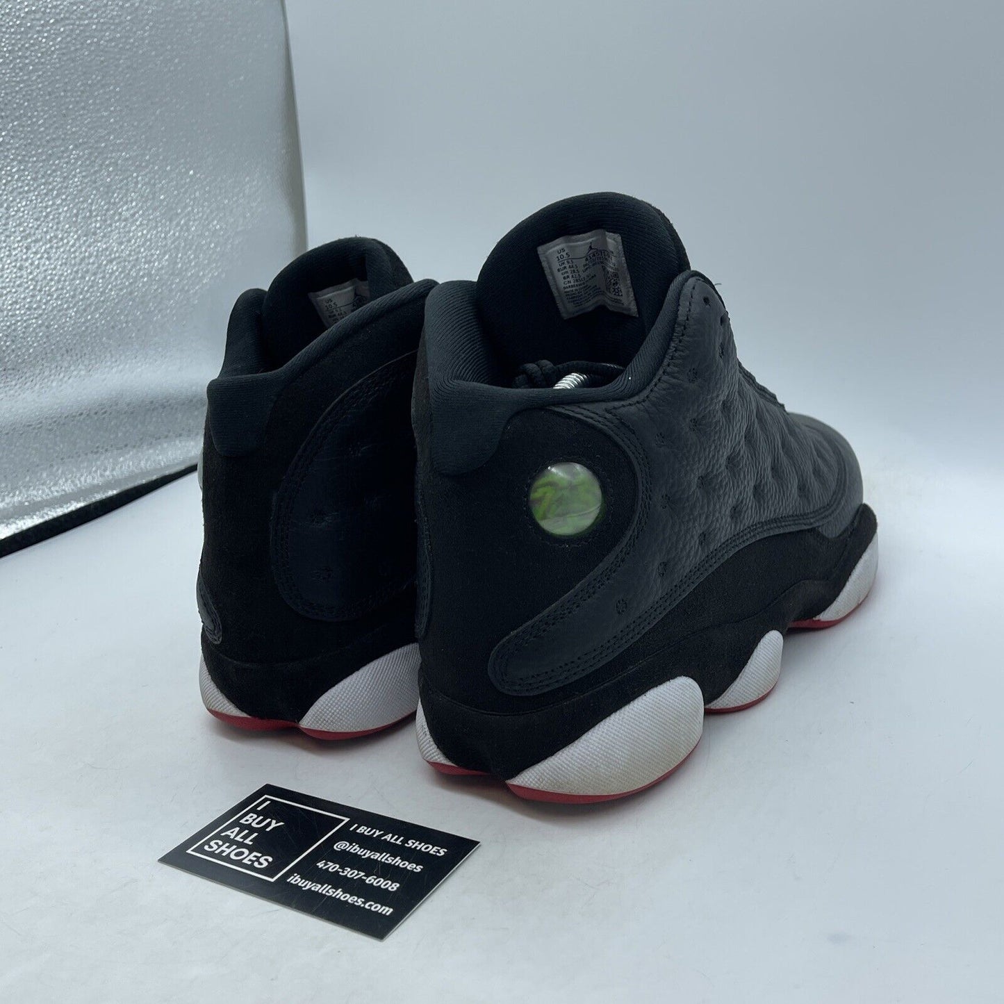 Size 10.5 - Jordan 13 Retro Mid Playoff Black Suede Leather (414571-062)