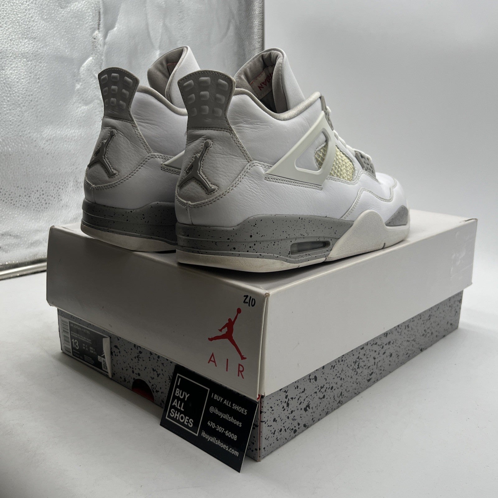 Size 13 - Air Jordan 4 Retro Mid White Oreo (CT8527-100)