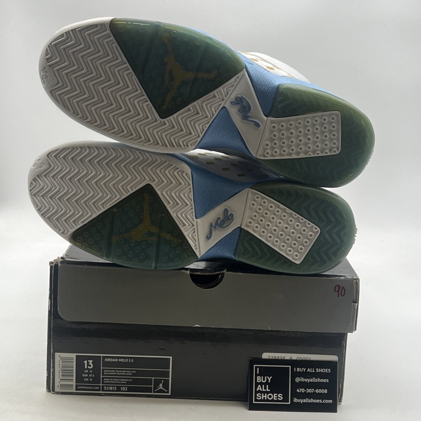 Size 13 - Air Jordan Melo 5.5 White (311813-102)