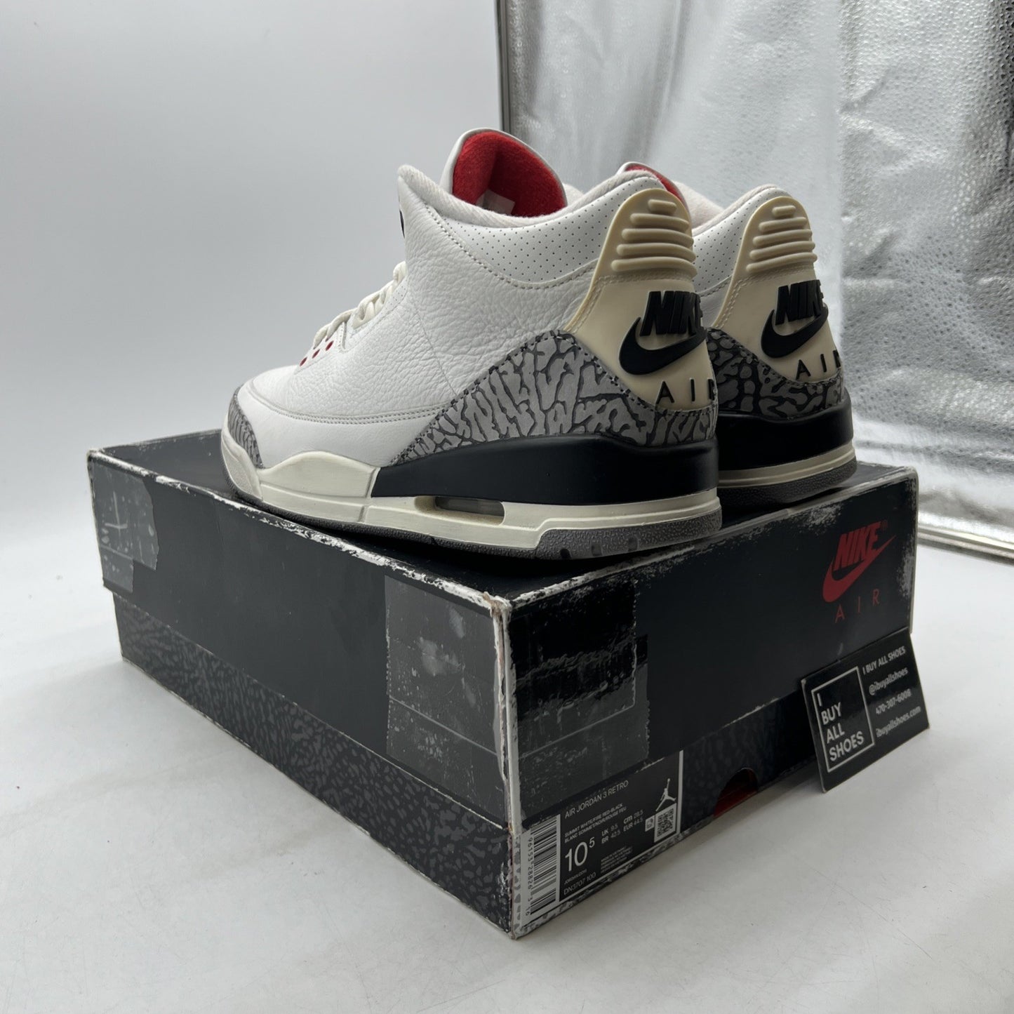 Size 10.5 - Air Jordan 3 Retro Mid White Cement Reimagined (DN3707-100)