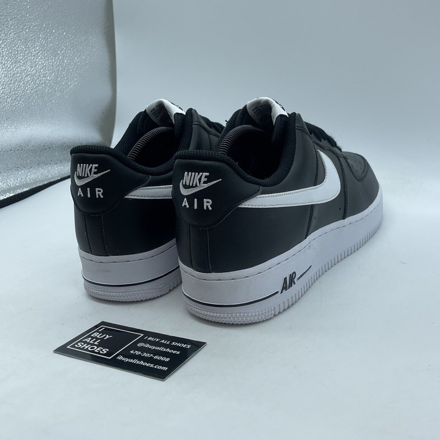 Size 11.5 - Nike Air Force 1 '07 AN20 Black White Suede Leather (CJ0952-001)