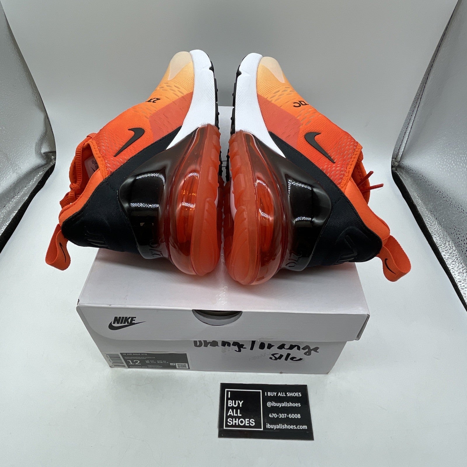 Size 12W - Nike Air Max 270 Orange Juice (DQ8585-801)