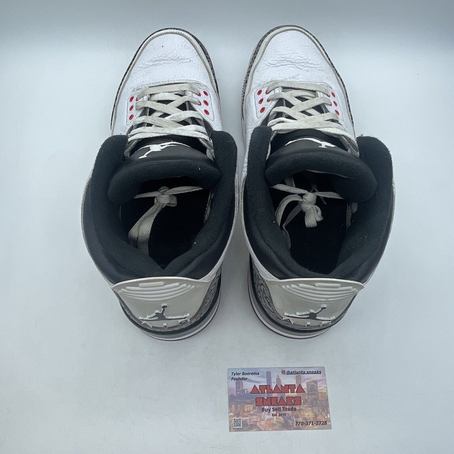 Size 13 - Air Jordan 3 Retro Infrared 23 Black Red White Grey (136064-123)