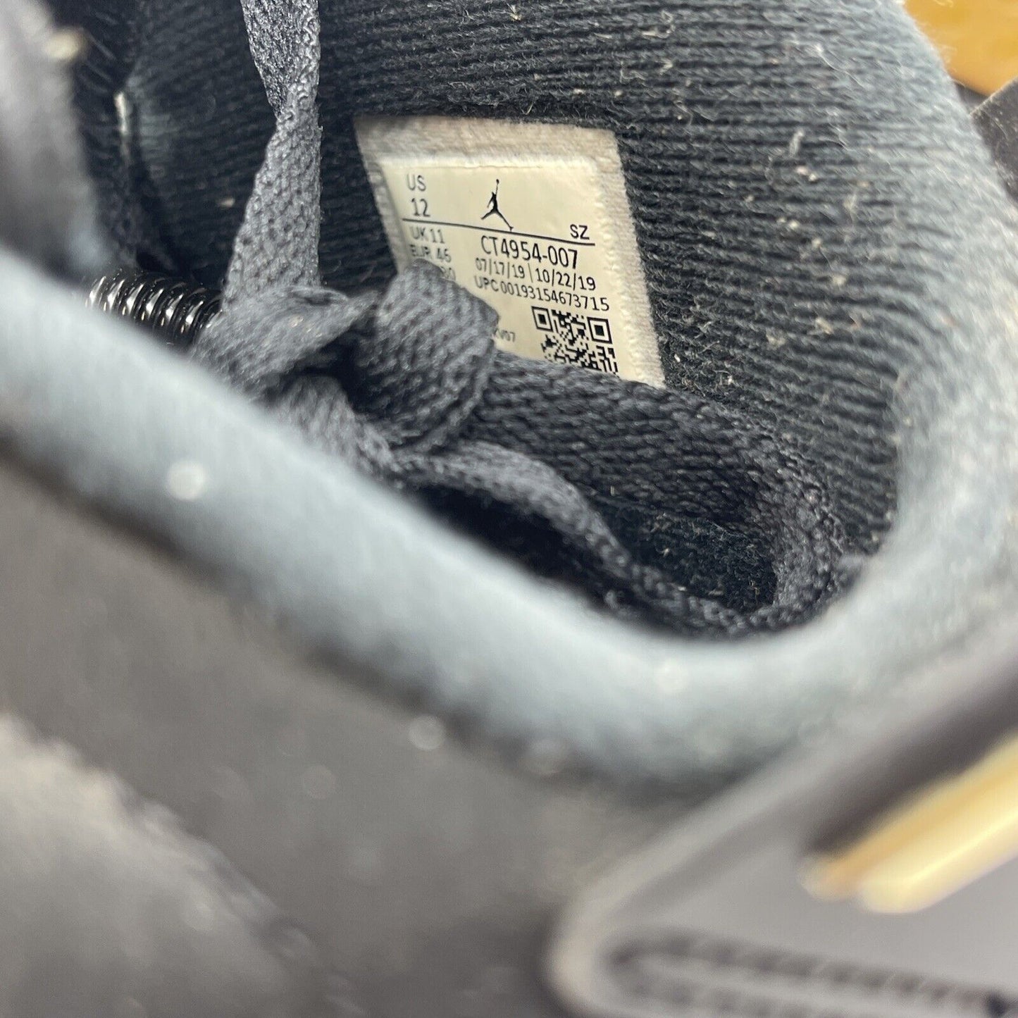 Size 12 - Jordan 6 Retro Defining Moments 2020 Black Gold Suede (CT4954-007)
