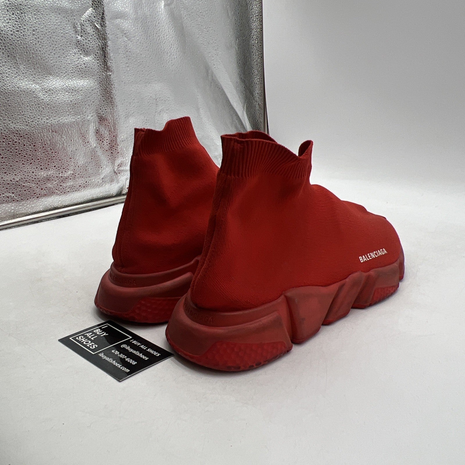 Size 12 - Balenciaga Speed Trainer Red