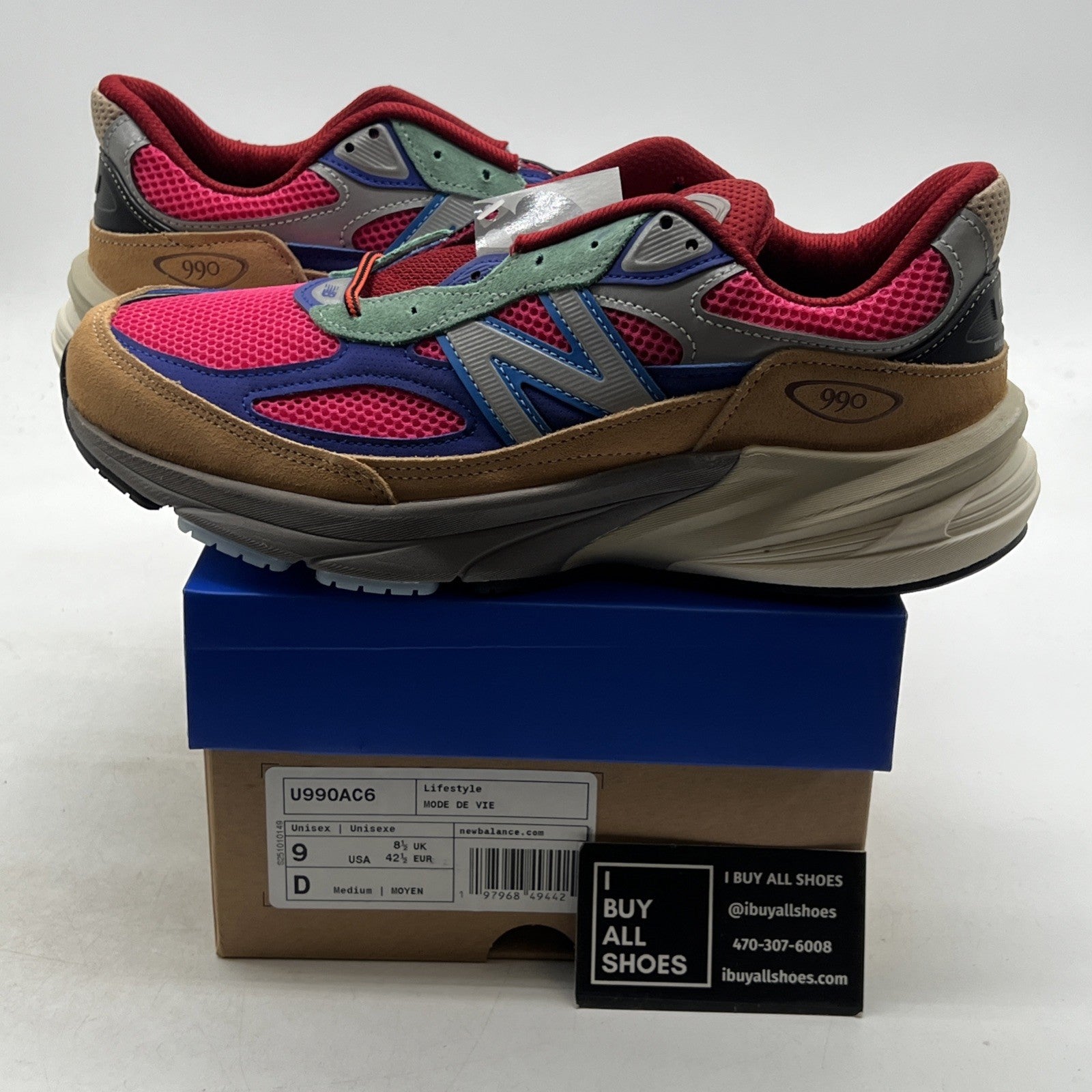 Size 9 - New Balance Action Bronson x 990v6 Made in USA Amazõnia (U990AC6)