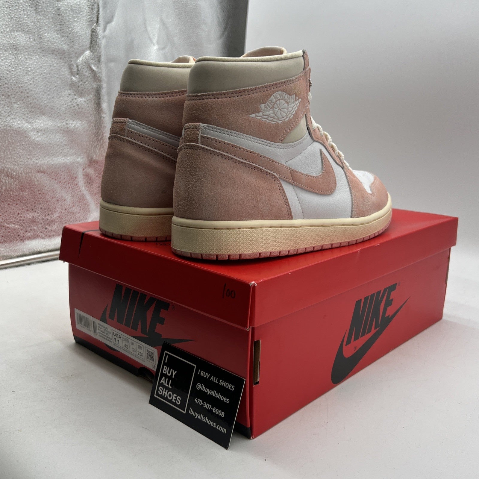 Size 11 - Air Jordan 1 Retro OG High Washed Pink W (FD2596-600)