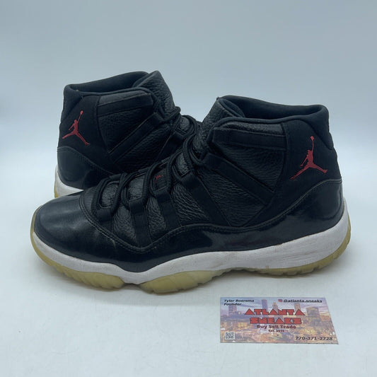 Size 10.5 - Jordan 11 Retro 72-10 2015 White Black Suede Leather (378037-002)