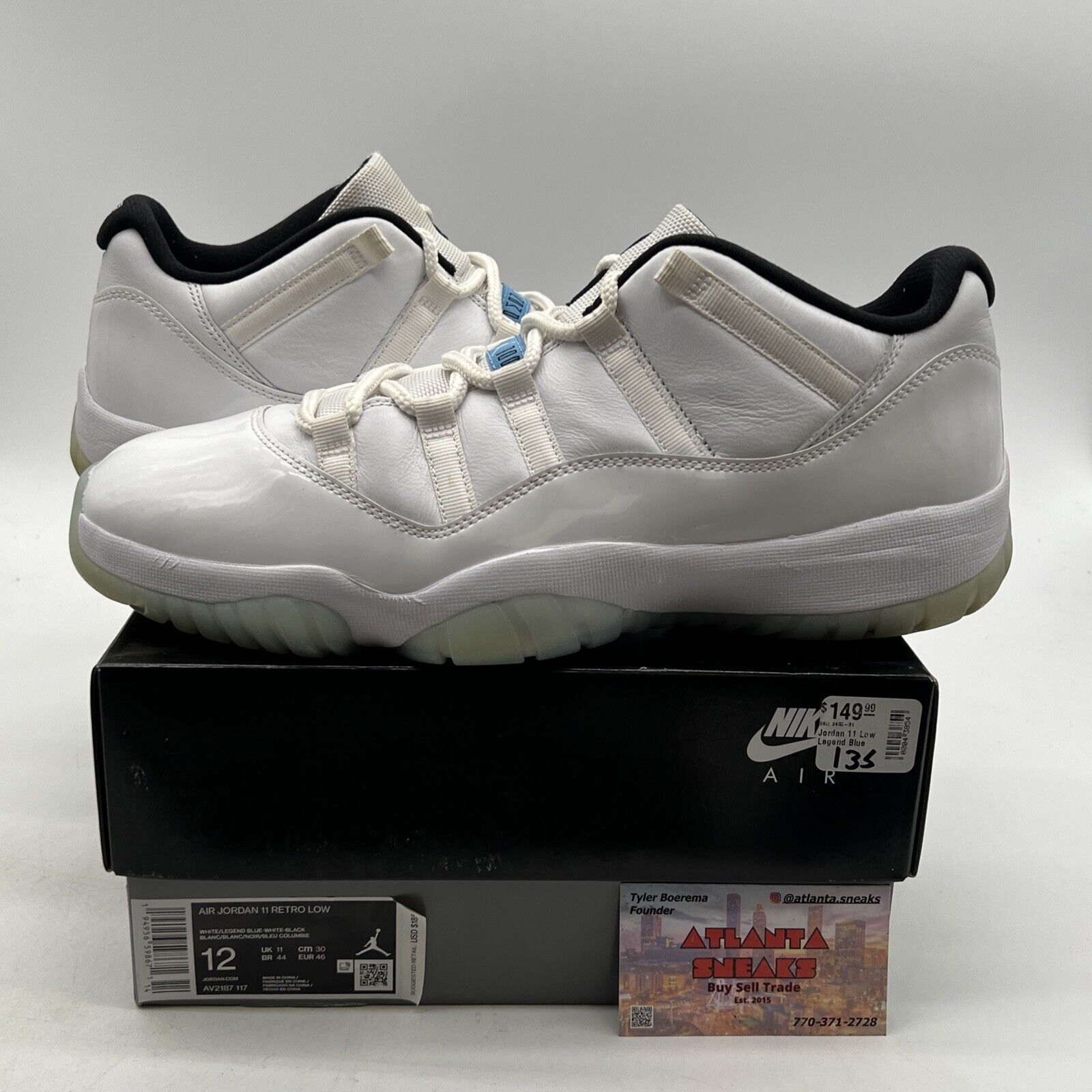 Size 12 - Jordan 11 Retro Low Legend Blue (AV2187-117)