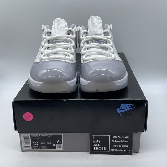 Size 10 - Air Jordan 11 Retro Low Cement Grey White Leather (AV2187-140)