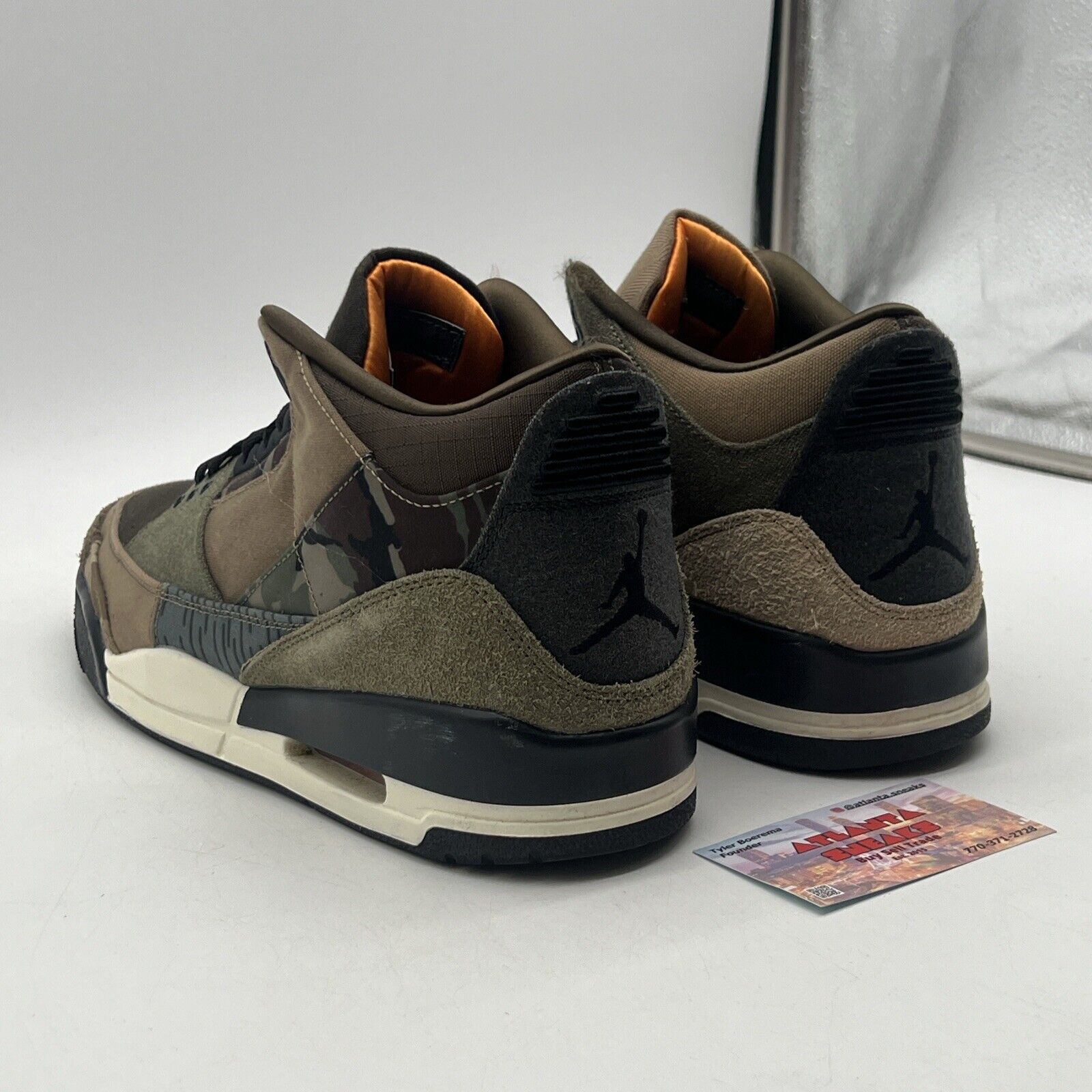 Size 12 - Jordan 3 Retro Patchwork 2021 Brown Olive Suede (DO1830-200)