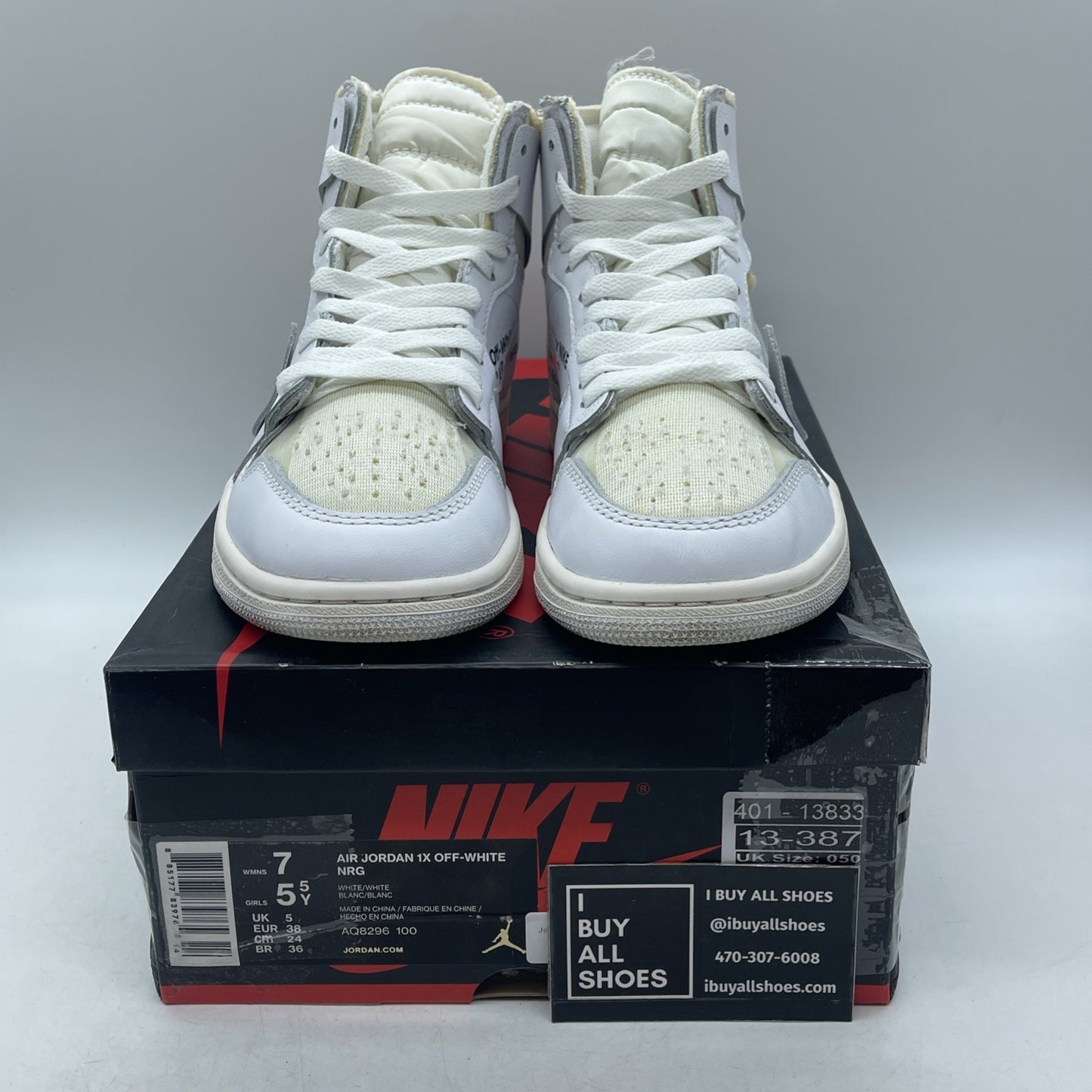 Size 7W - Air Jordan 1 x Off White NRG (AQ8296-100)