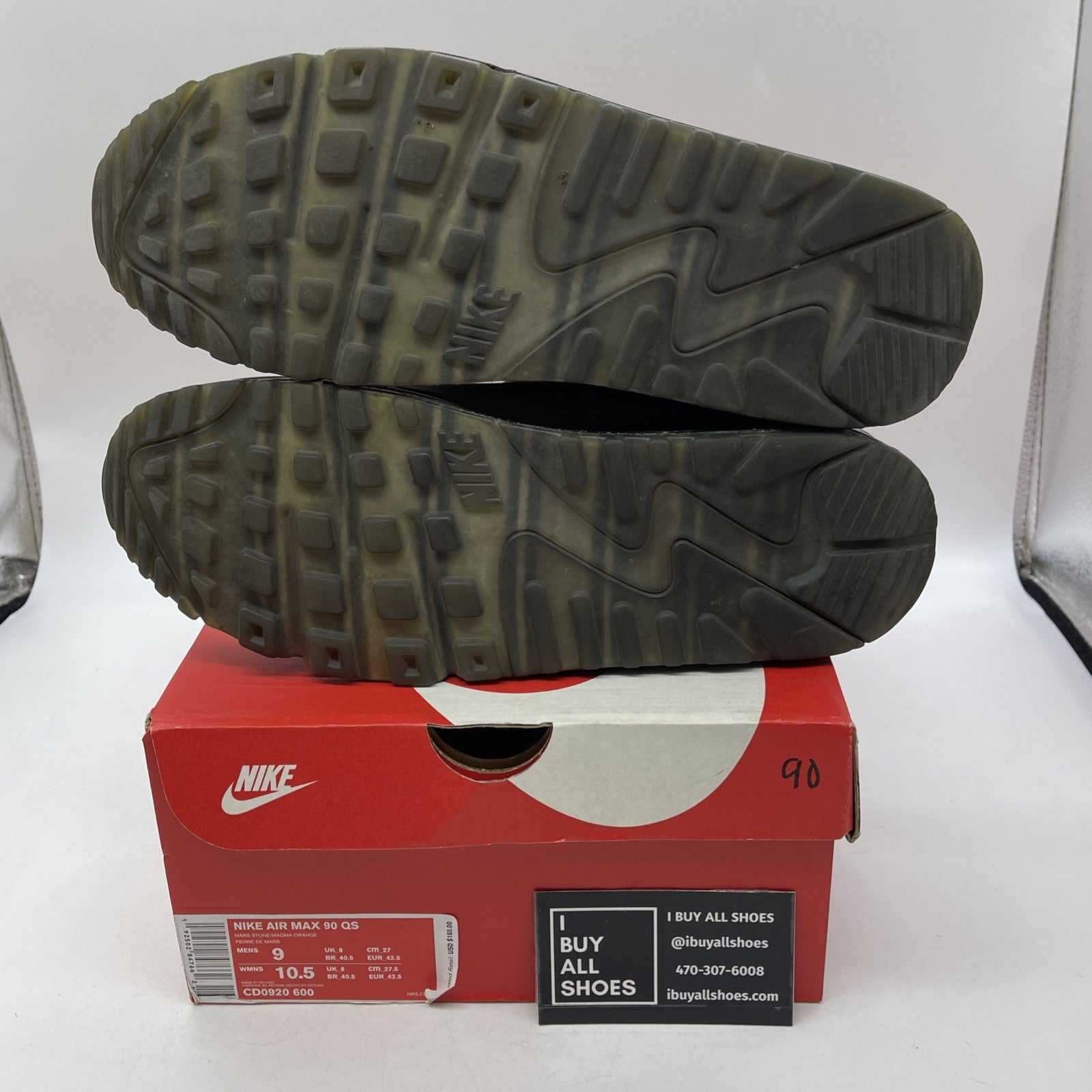 Size 9 - Nike Air Max 90 QS Mars Landing (CD0920-600)