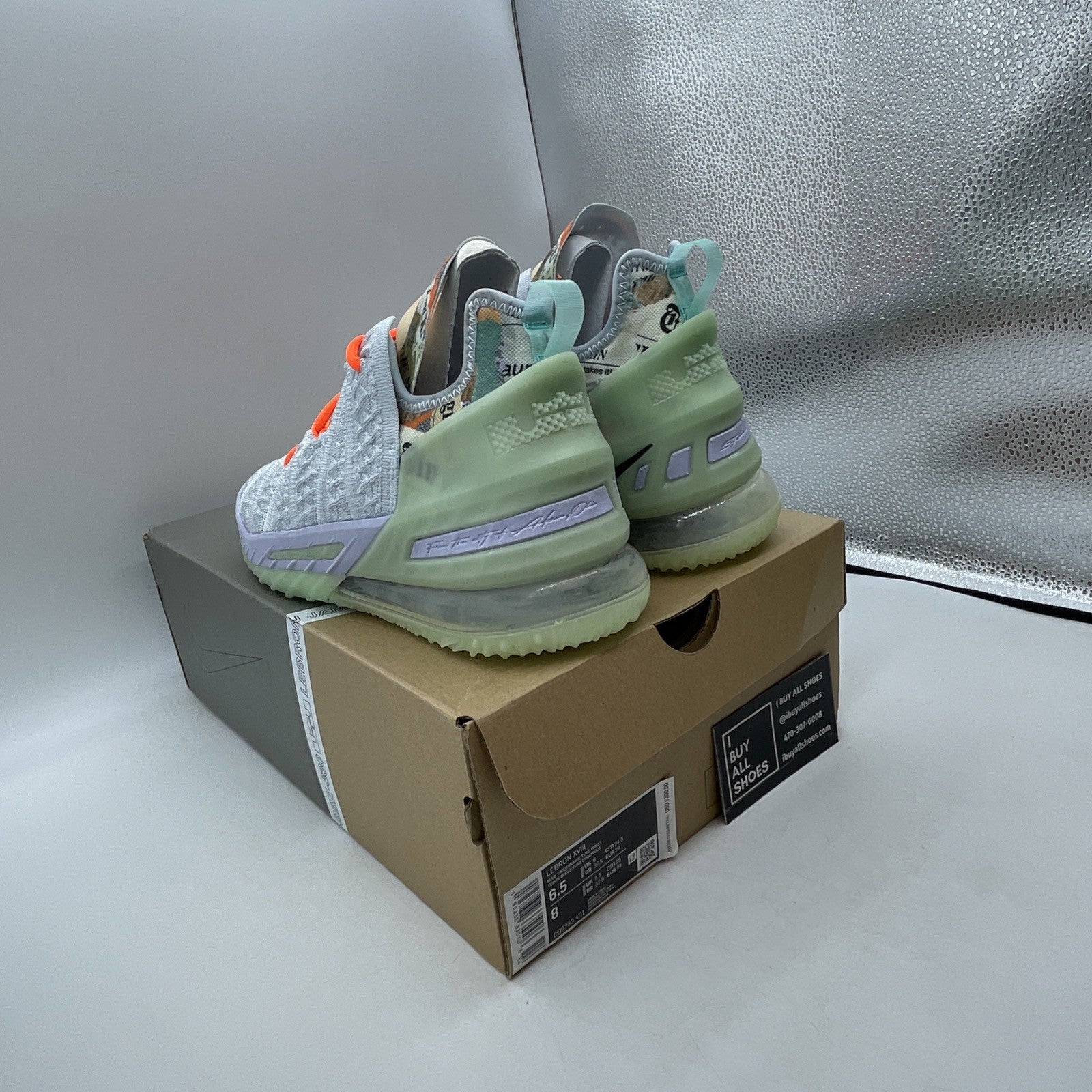 Size 6.5 - Diana Taurasi x Nike LeBron 18 GOAT Vision (CQ9283-401)