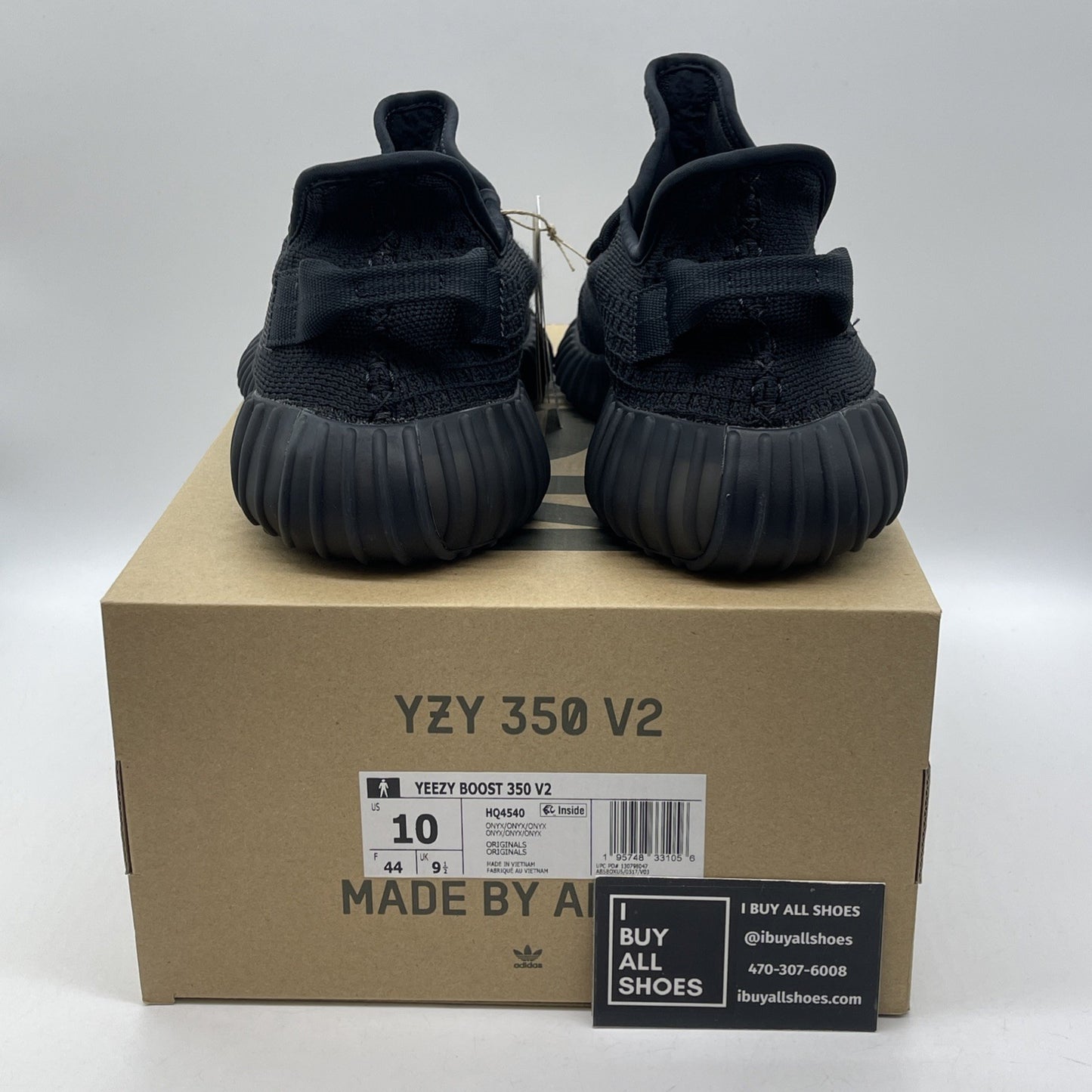 Size 10 - adidas Yeezy Boost 350 V2 Low Onyx Black Suede (HQ4540)