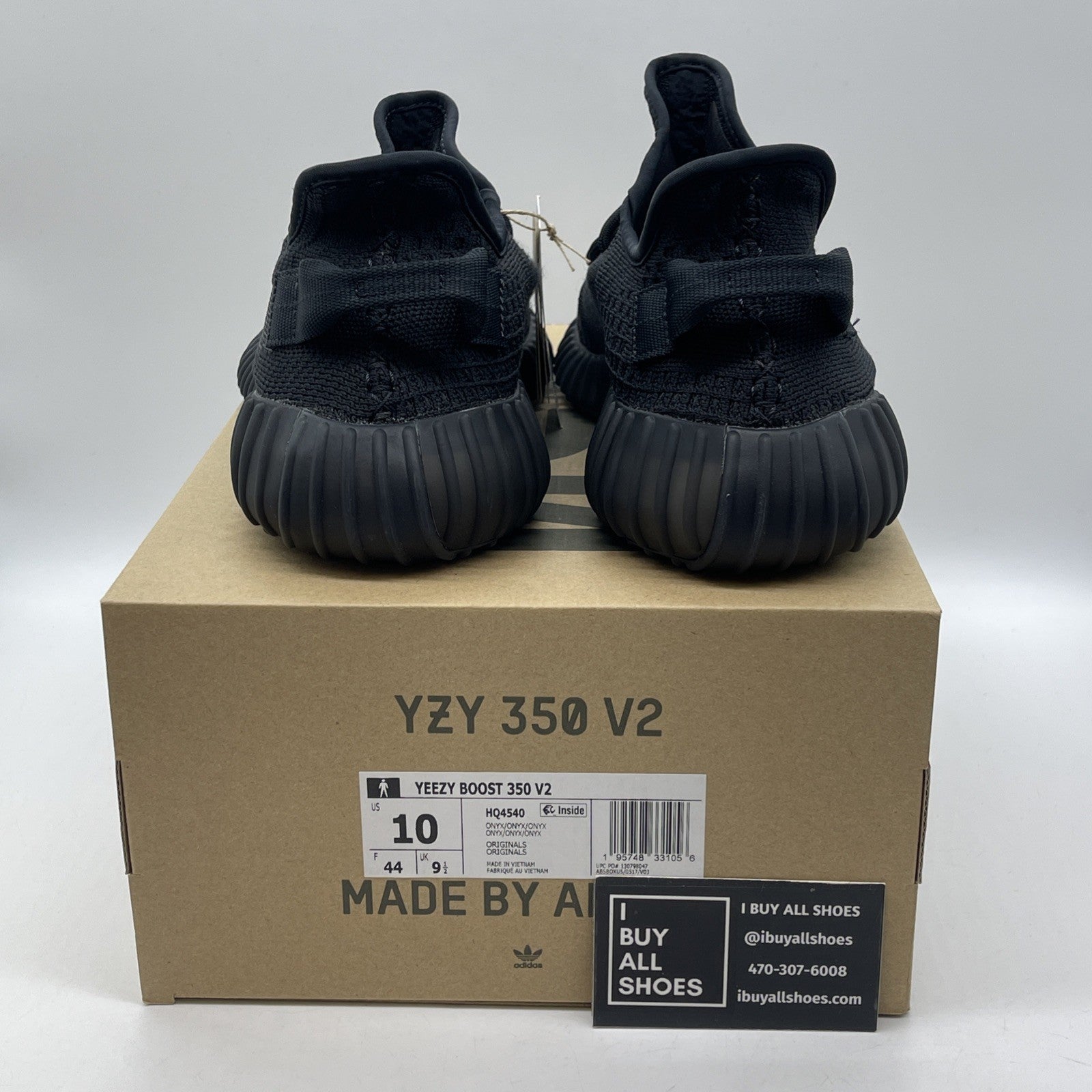 Size 10 - adidas Yeezy Boost 350 V2 Low Onyx Black Suede (HQ4540)