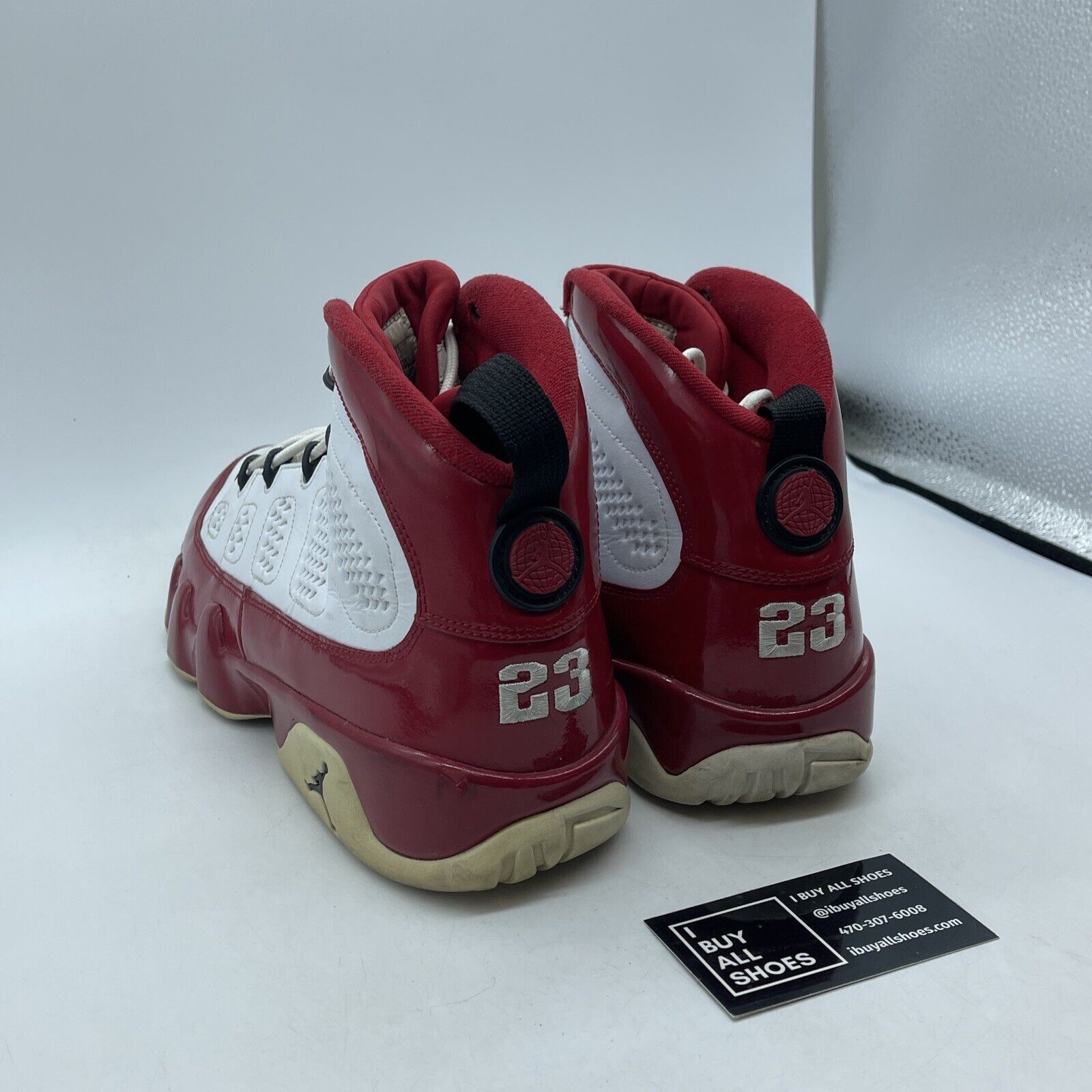Size 12 - Air Jordan 9 Retro Gym Red White Black Leather (302370-160)