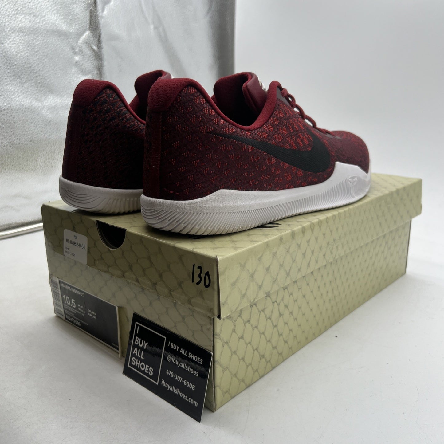 Size 10.5 - Nike Mamba Instinct Team Red (852473-600)
