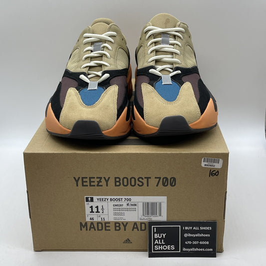 Size 11.5 - adidas Yeezy Boost 700 Enflame Amber Brown Suede Leather (GW0297)