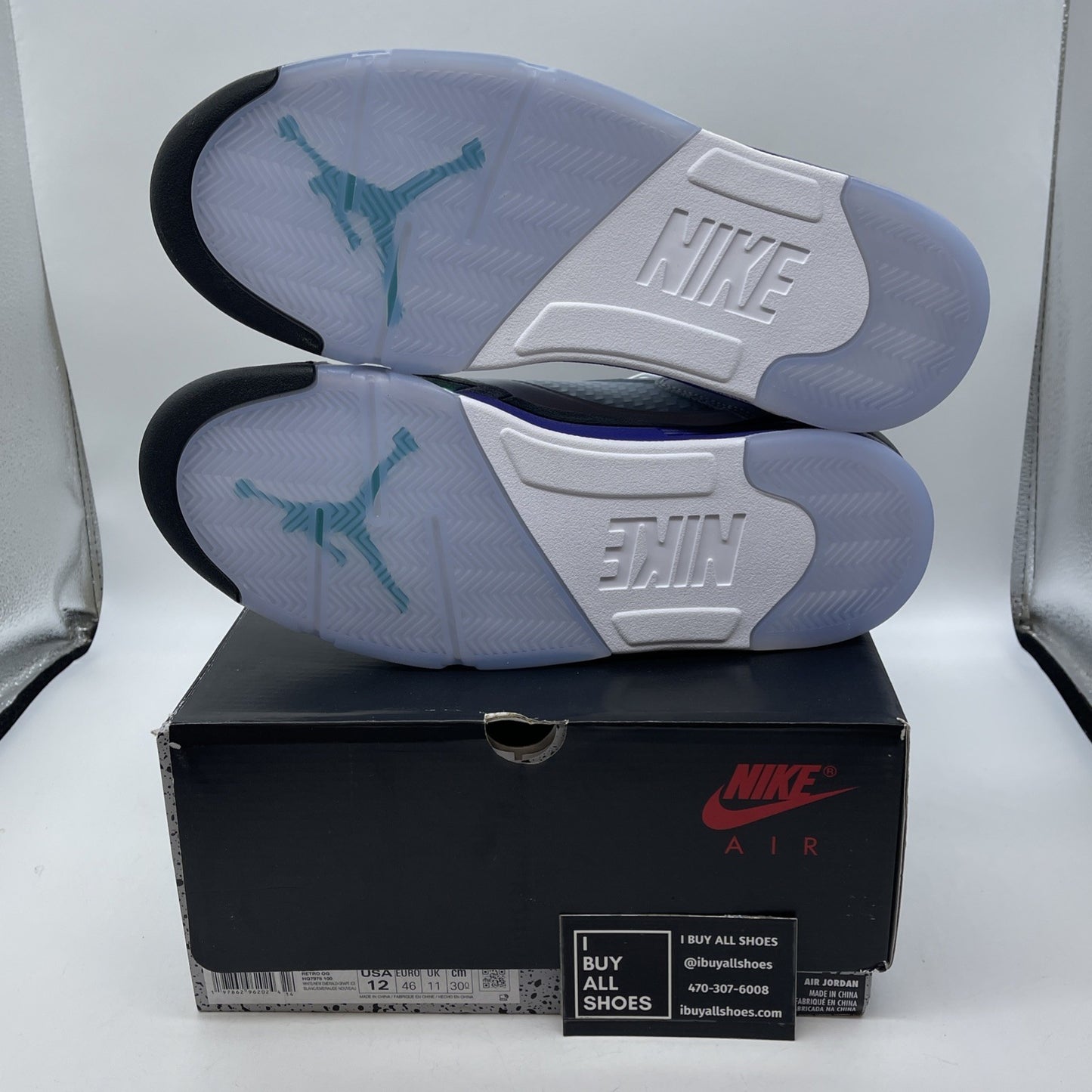 Size 12 - Air Jordan 5 Retro Grape 2013 White Leather (HQ7978-100)