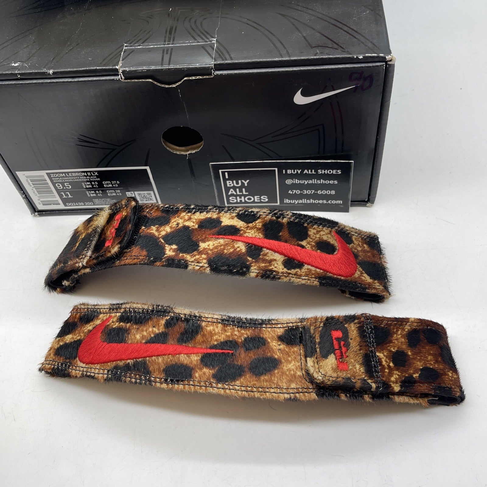 Size 9.5 - Nike Zoom LeBron 2 Beast Brown Black White Suede (DQ2439-200)