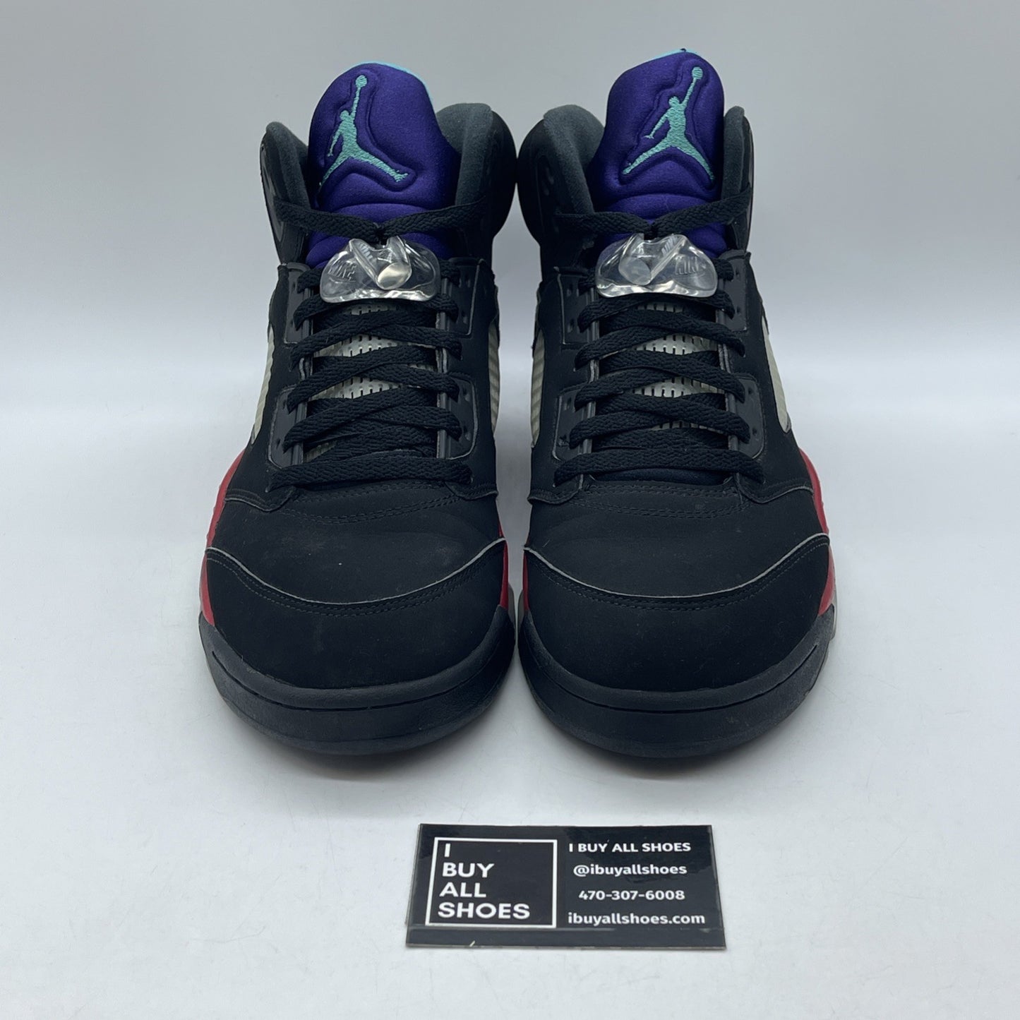 Size 11.5 - Jordan 5 Retro Top 3 Black Red Suede (CZ1786-001)