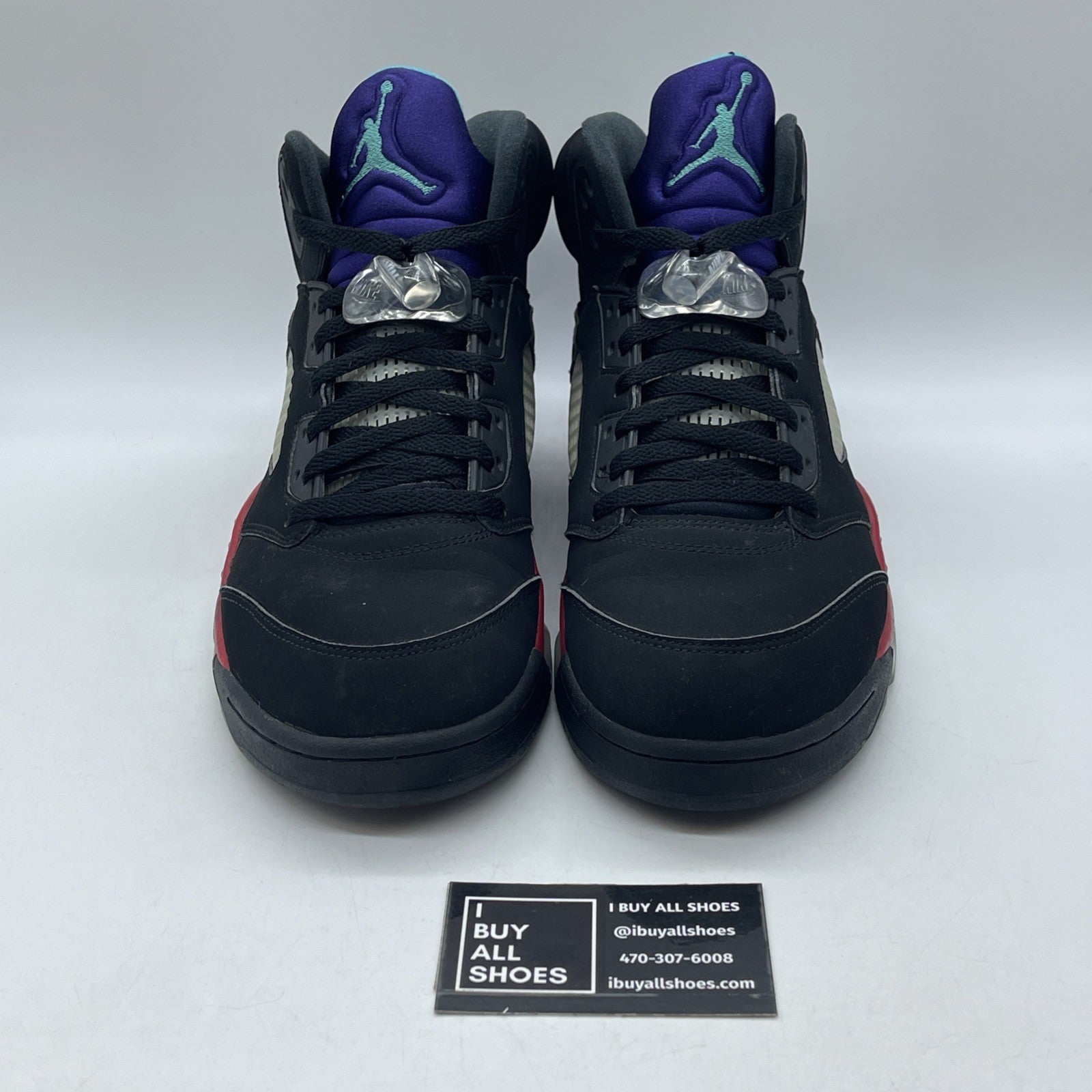 Size 11.5 - Jordan 5 Retro Top 3 Black Red Suede (CZ1786-001)