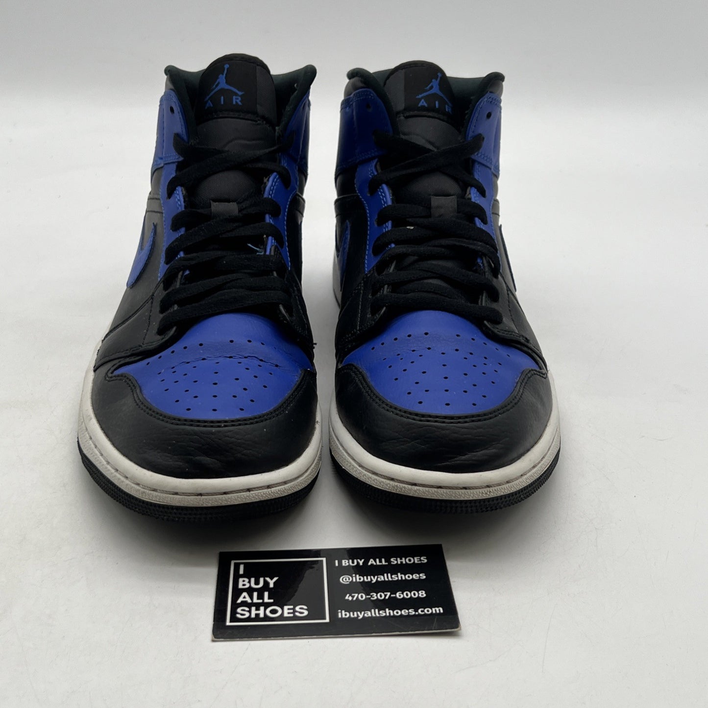 Size 10.5 - Air Jordan 1 Mid Hyper Royal 2021 (554724-077)