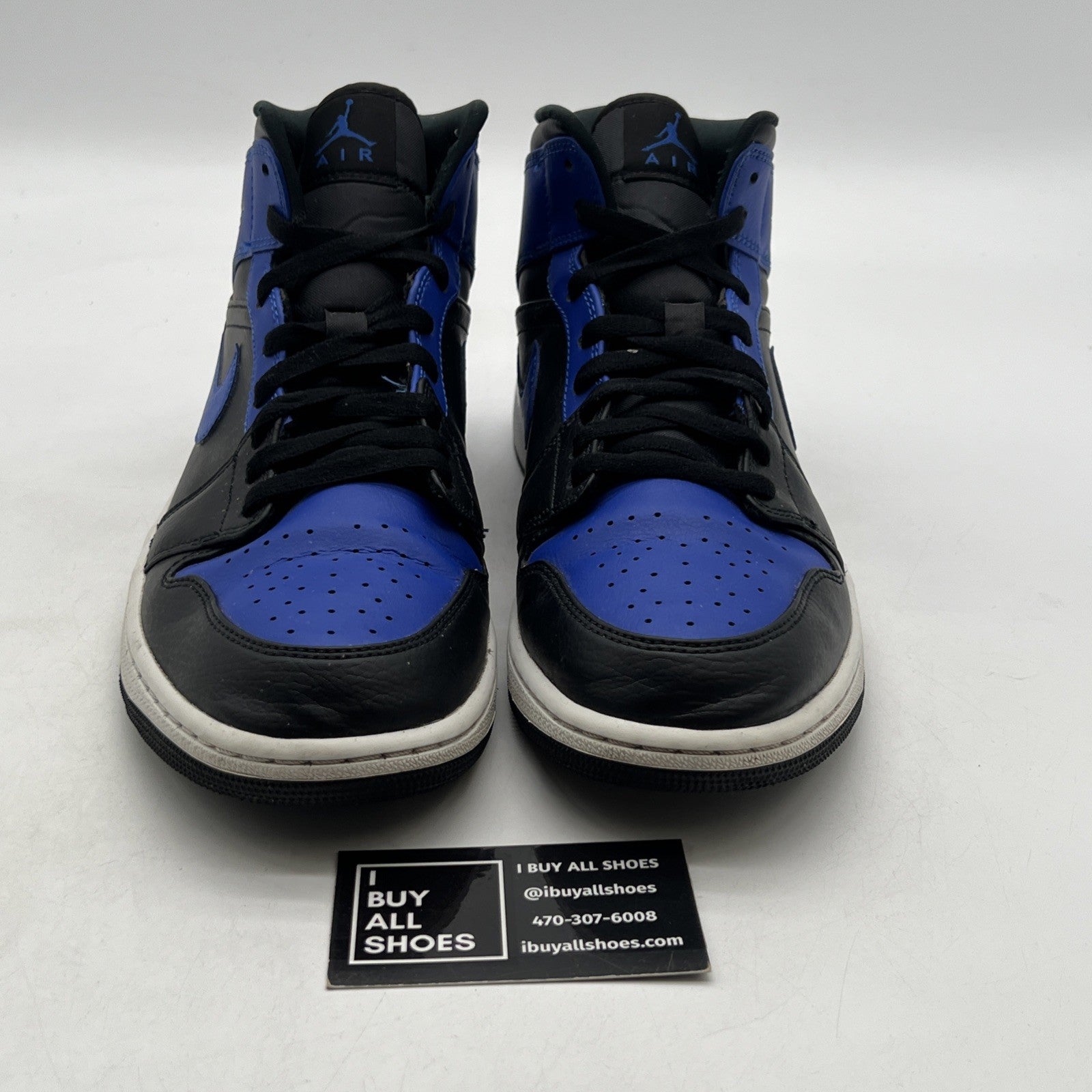Size 10.5 - Air Jordan 1 Mid Hyper Royal 2021 (554724-077)