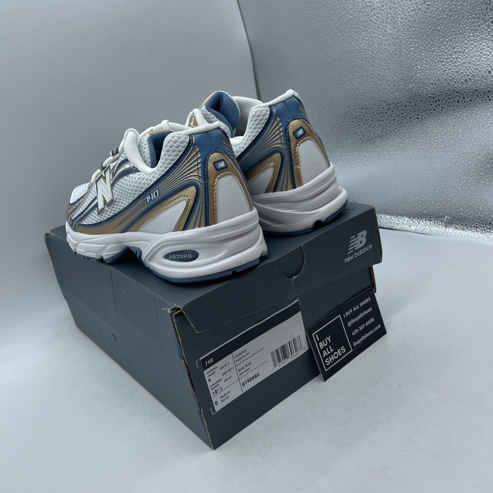 Size 9 - New Balance 740v2 Heron Blue Vintage Indigo (U740HB2)