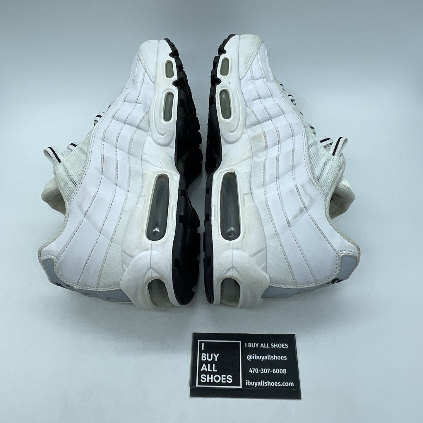 Size 10 - Nike Air Max 95 White Black (609048-109)