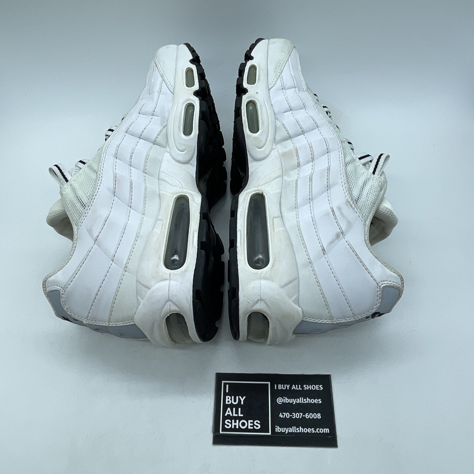 Size 10 - Nike Air Max 95 White Black (609048-109)