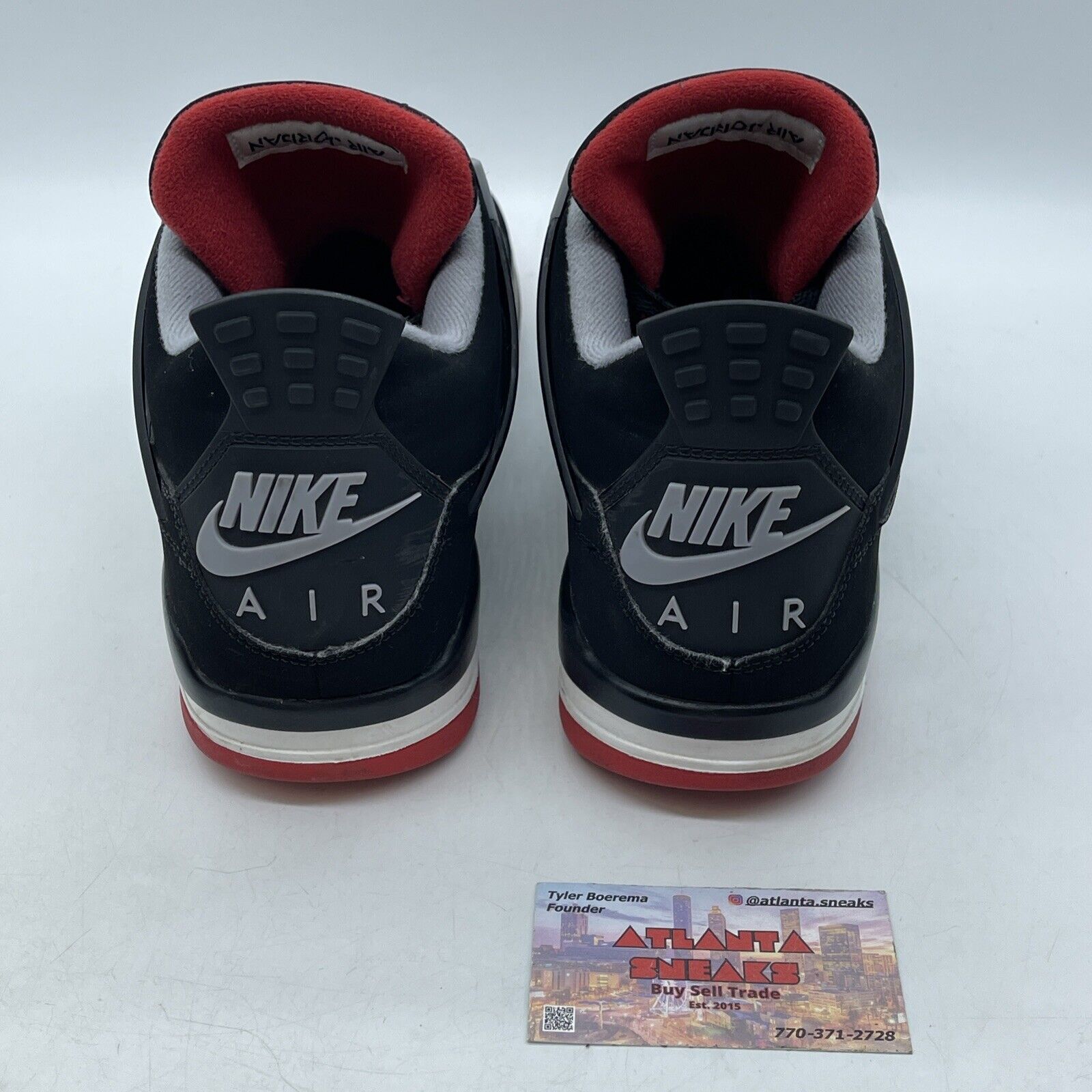 Size 10.5 - Jordan 4 Retro OG Mid Bred 2019 White Black Red Grey (308497-060)