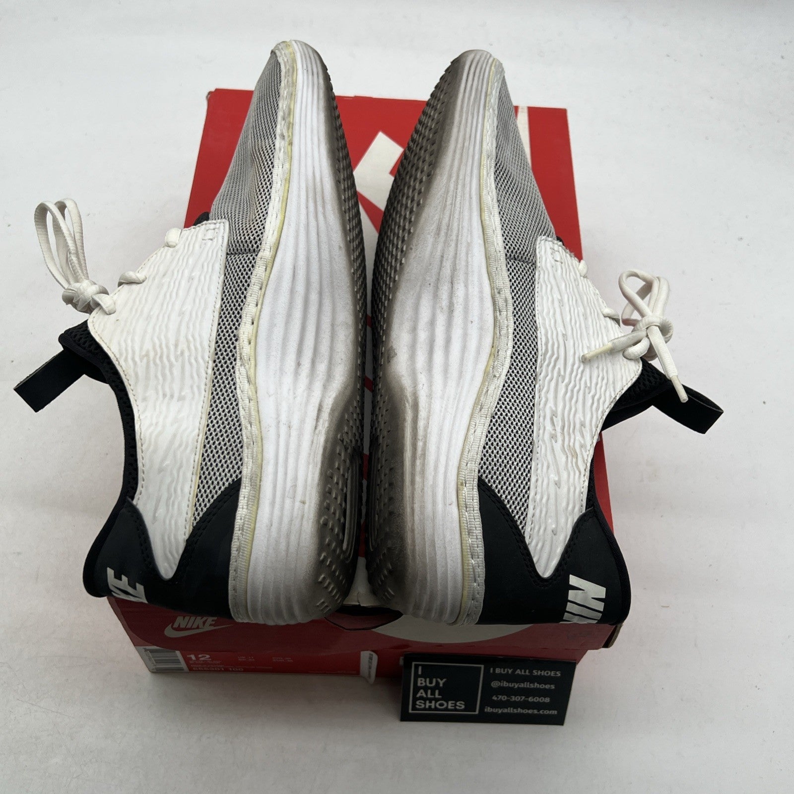 Size 12 - Nike Solarsoft Moccasin White (555301-100)