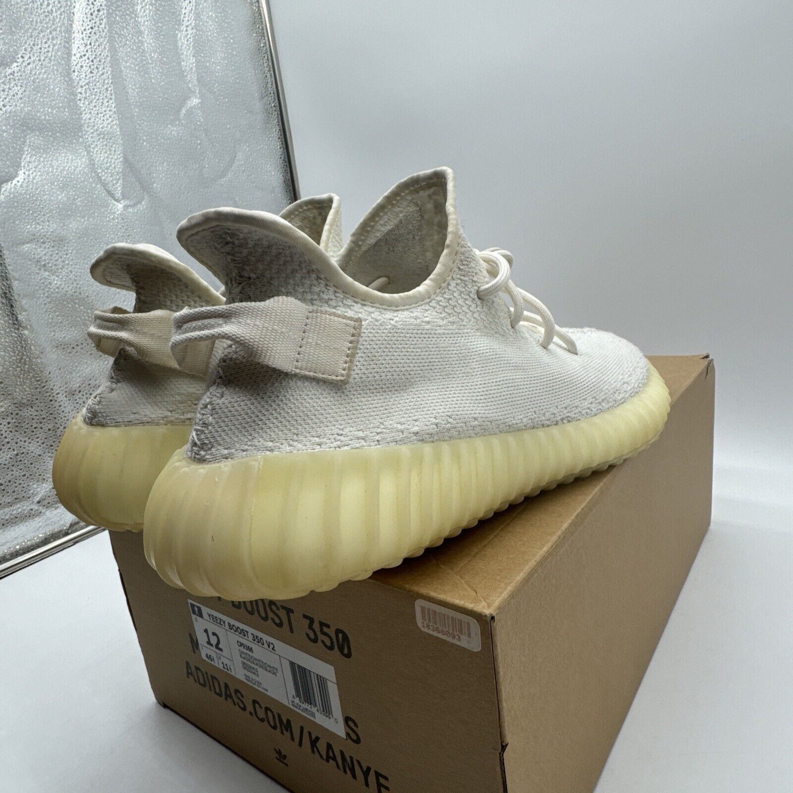 Size 12 - adidas Yeezy Boost 350 V2 Low Cream White / Triple White OG All Kanye